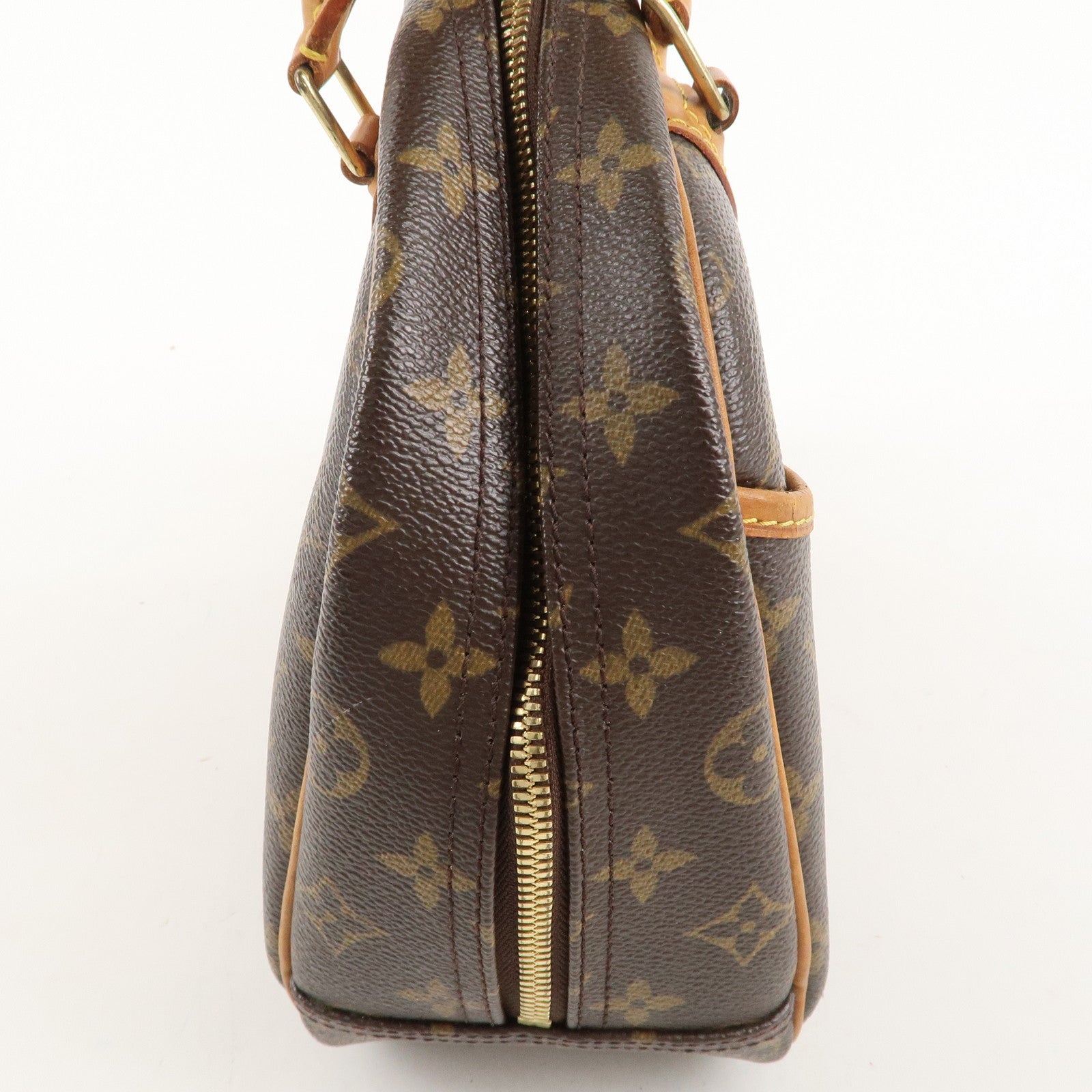 Louis Vuitton Monogram Trouville Hand Bag Brown M42228