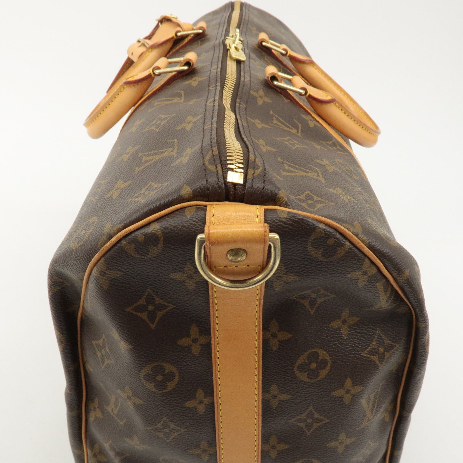 Louis Vuitton Monogram Keep All 50 Boston Bag Brown M41416