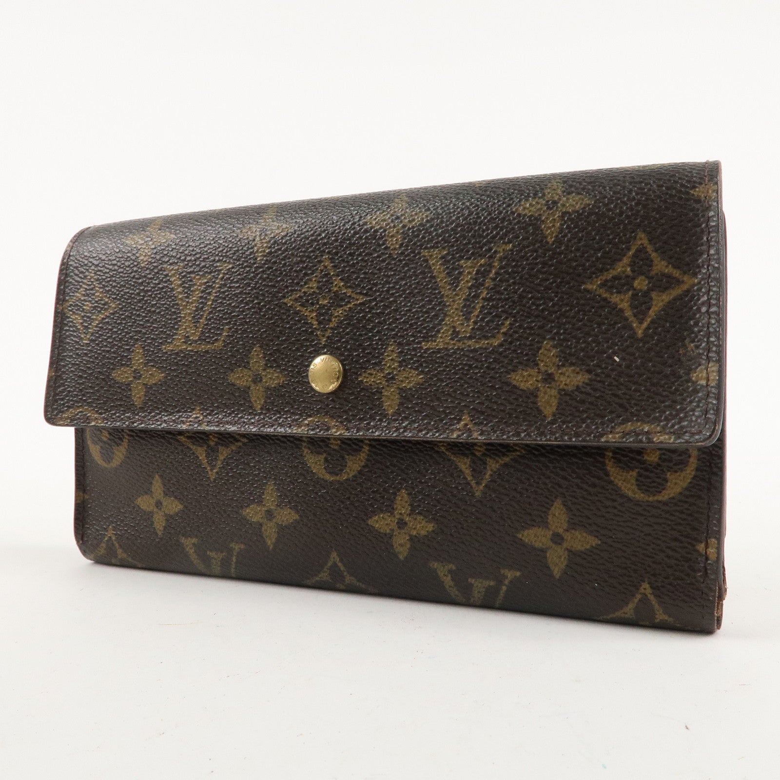 Louis Vuitton Set of 2 Monogram Porte Tresor Wallet M61215 M92658