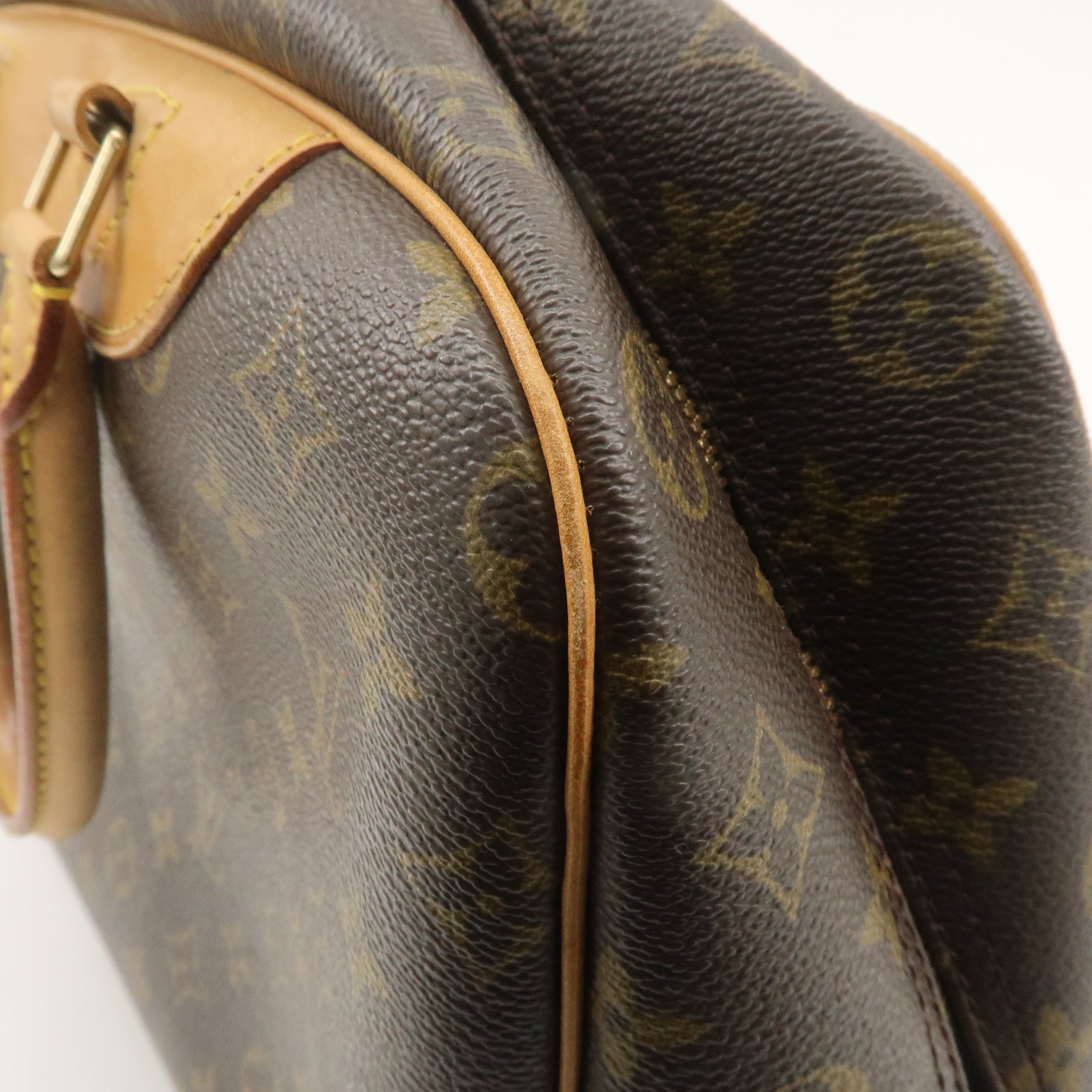 Louis Vuitton Monogram Deauville Hand Bag Brown M47270