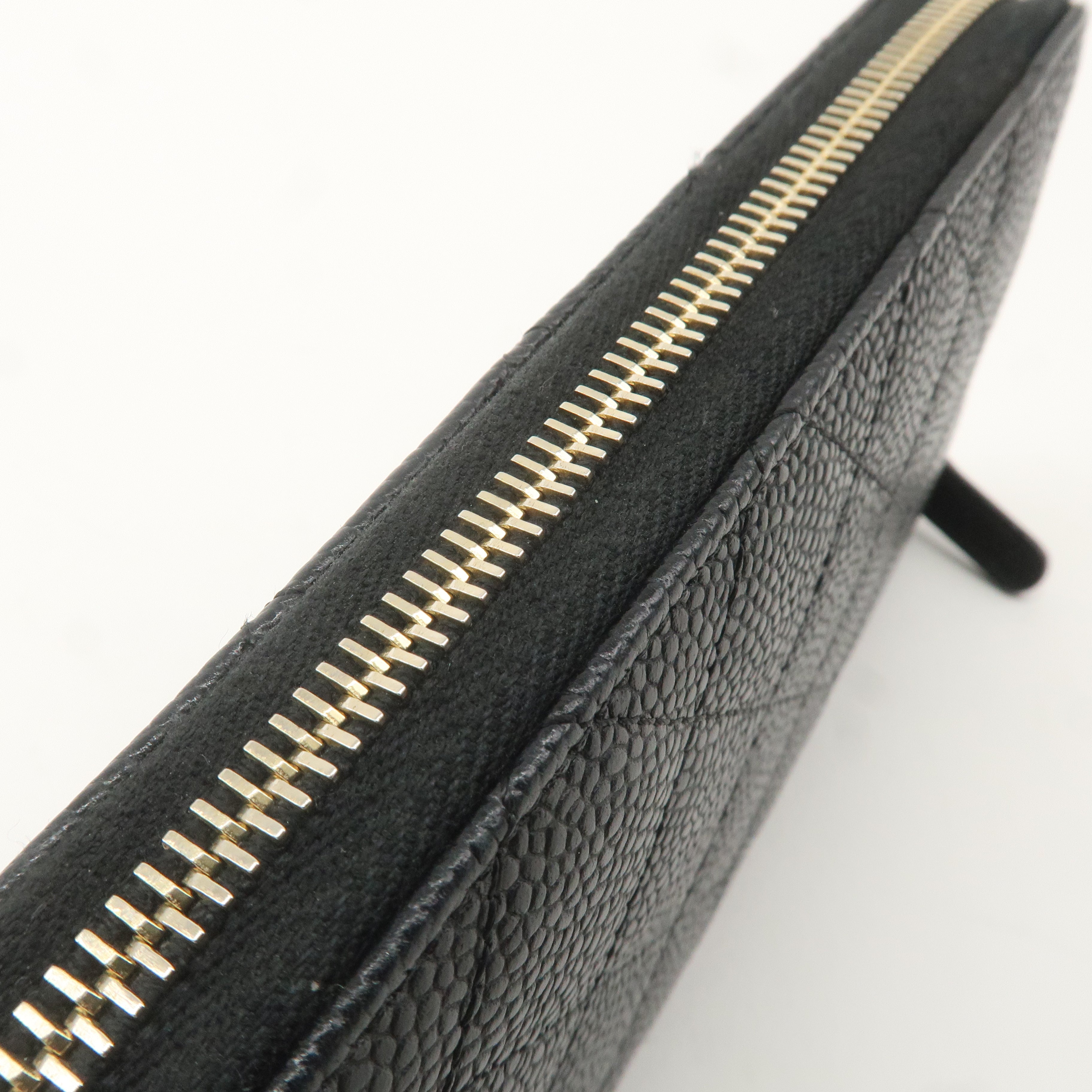 CHANEL Caviar Skin Coco Mark Matelasse Long Wallet Black A50097