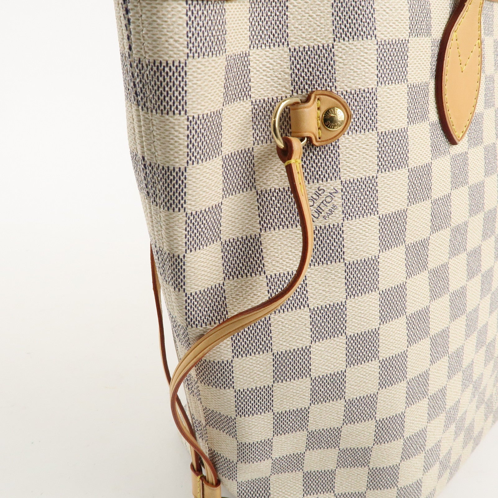 Louis Vuitton Damier Azur Neverfull MM Canvas Tote Bag N51107