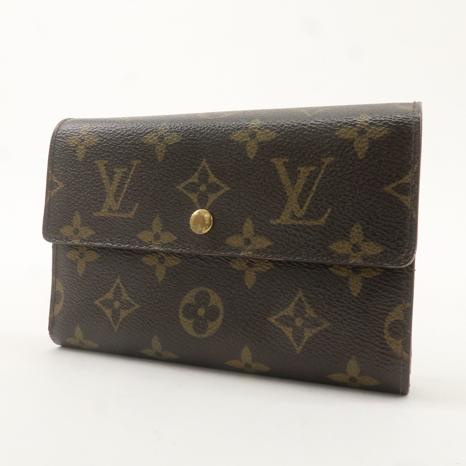 Louia Vuirron Monogram Set of 2 Wallet Brown M61202 M61730