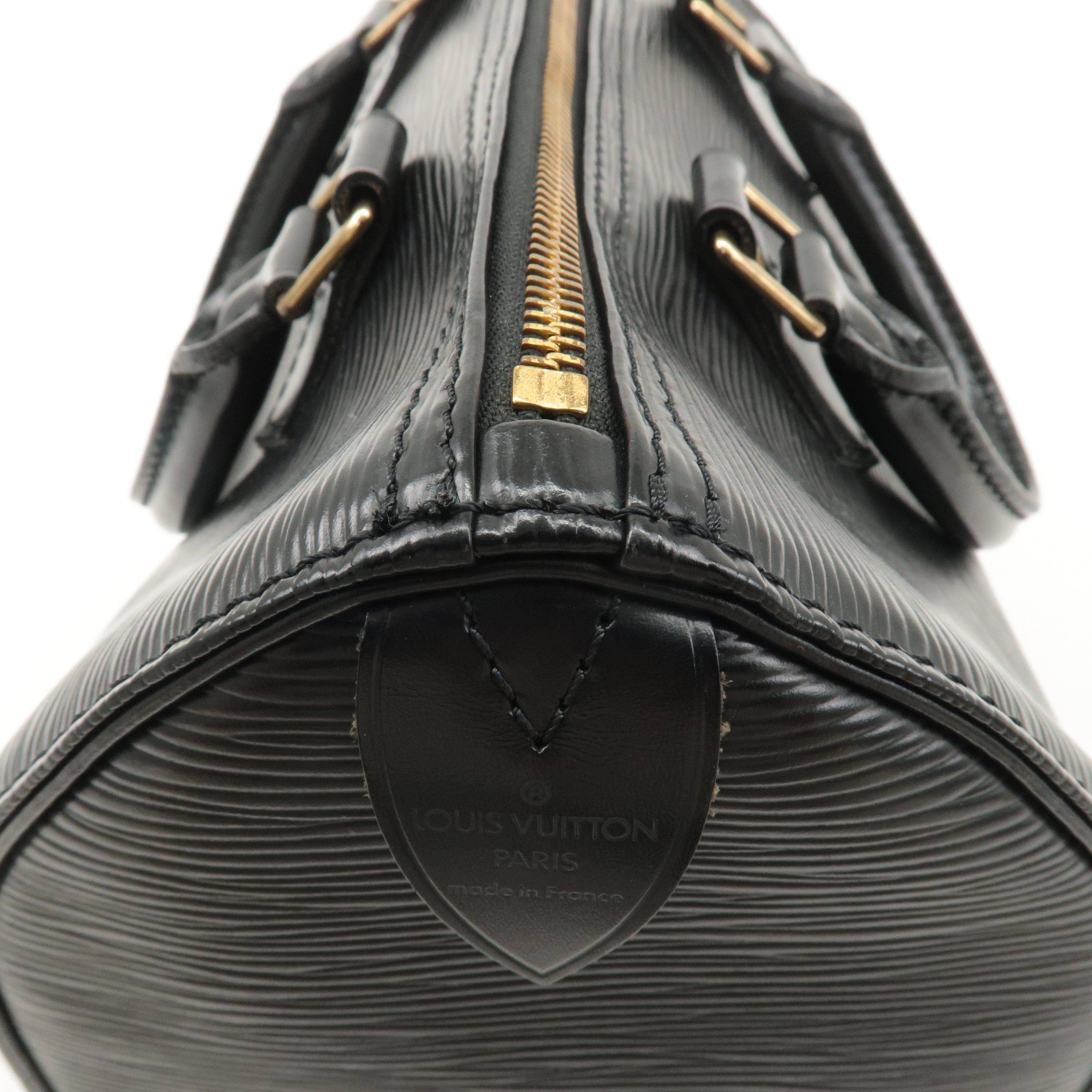 Louis Vuitton Epi Speedy 30 Leather Hand Bag Black Noir M59022