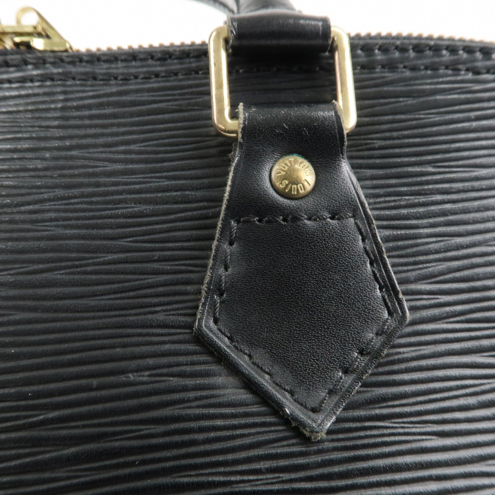 Louis Vuitton Epi Alma Hand Bag Noir Black M52142