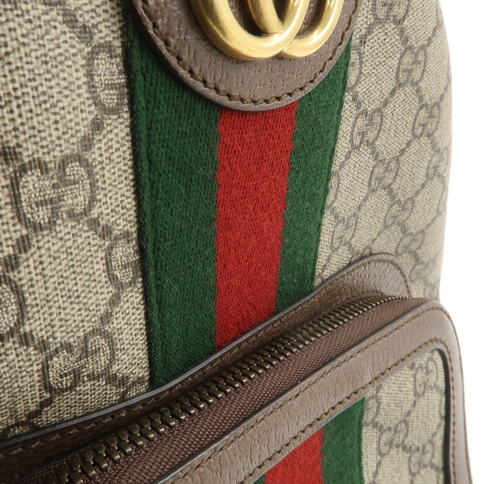 GUCCI Ophidia Sherry GG Supreme Leather GG Small Back Pack 547965