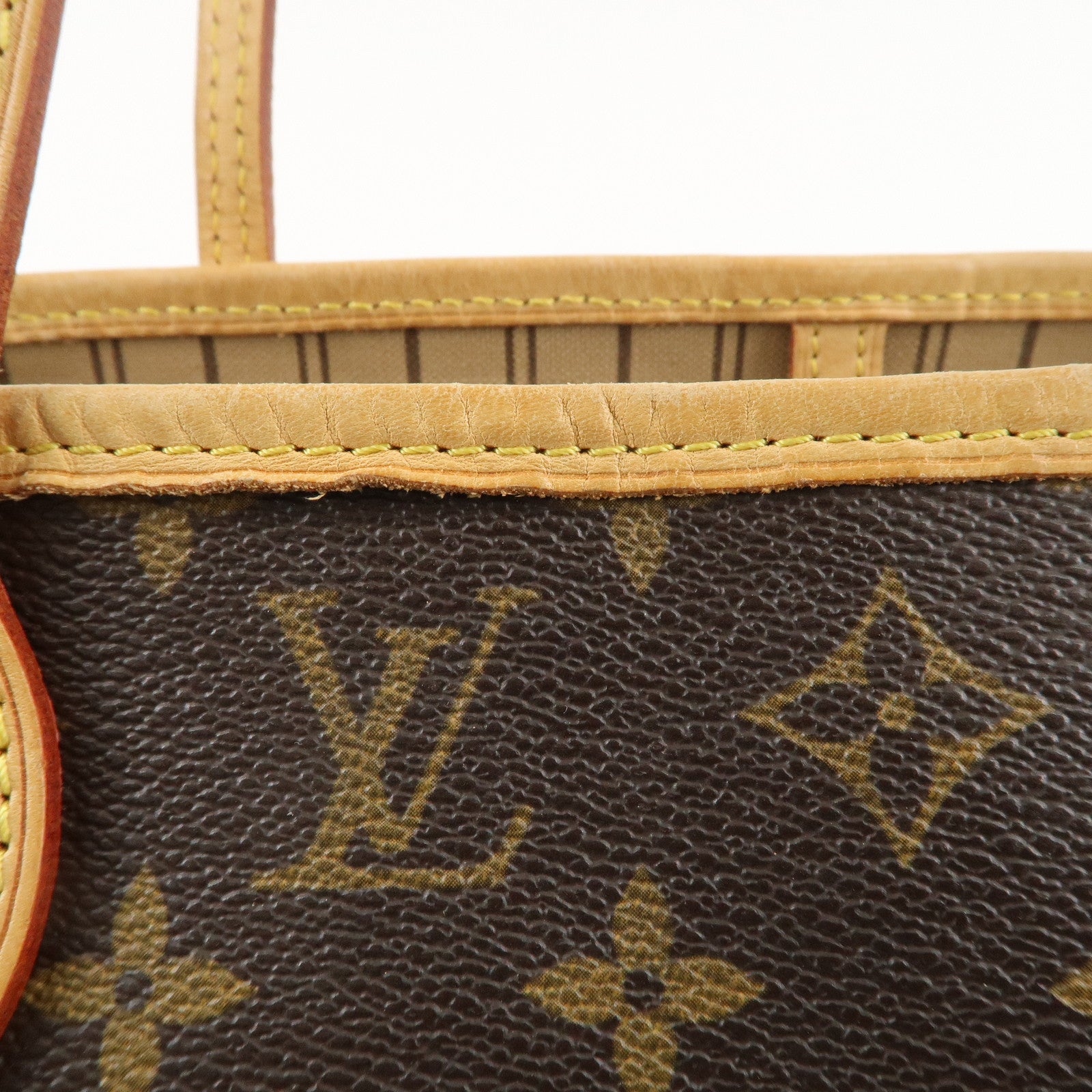 Louis Vuitton Monogram Neverfull MM Tote Bag Brown M40156