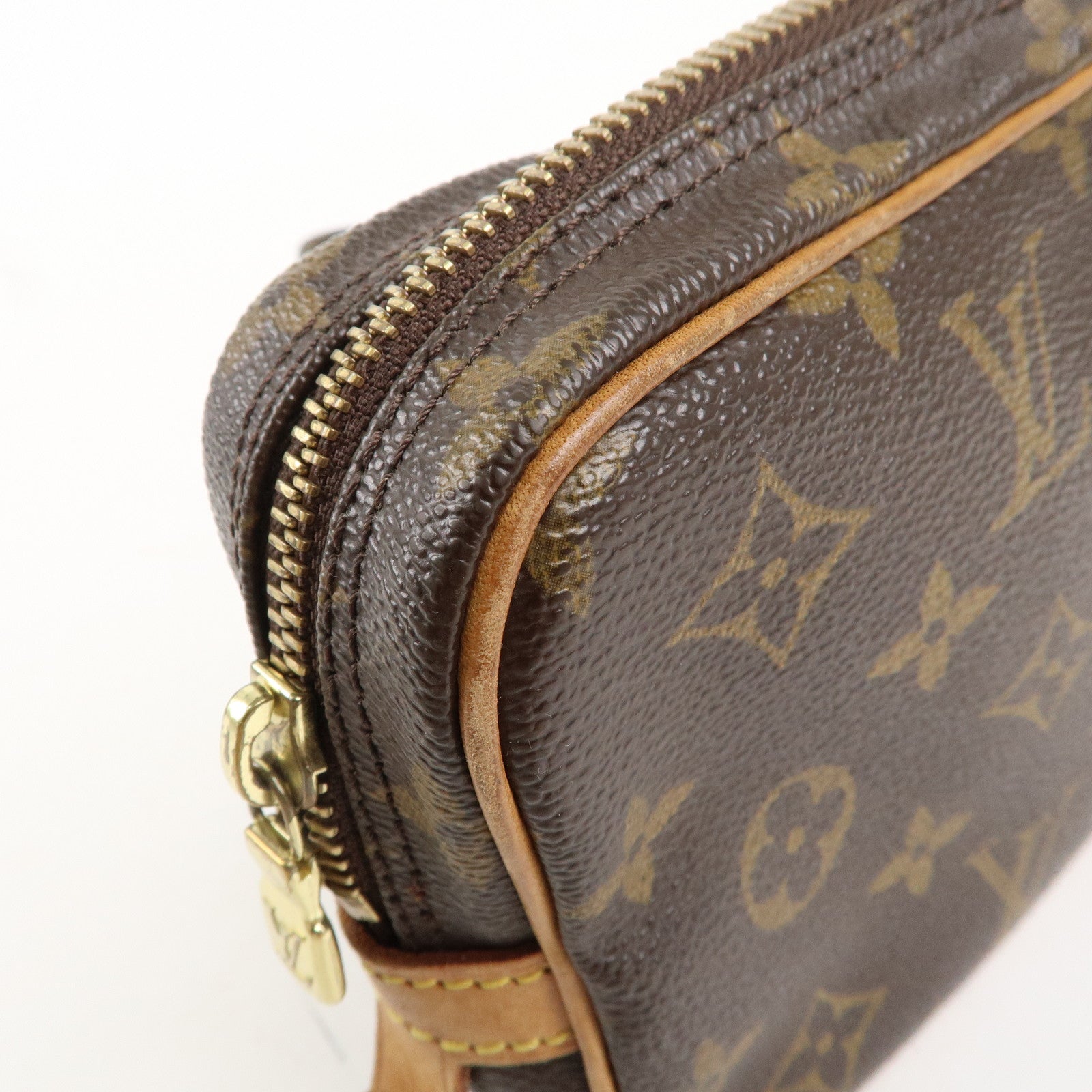 Louis Vuitton Monogram Pochette Marly Bandouliere Brown M51828