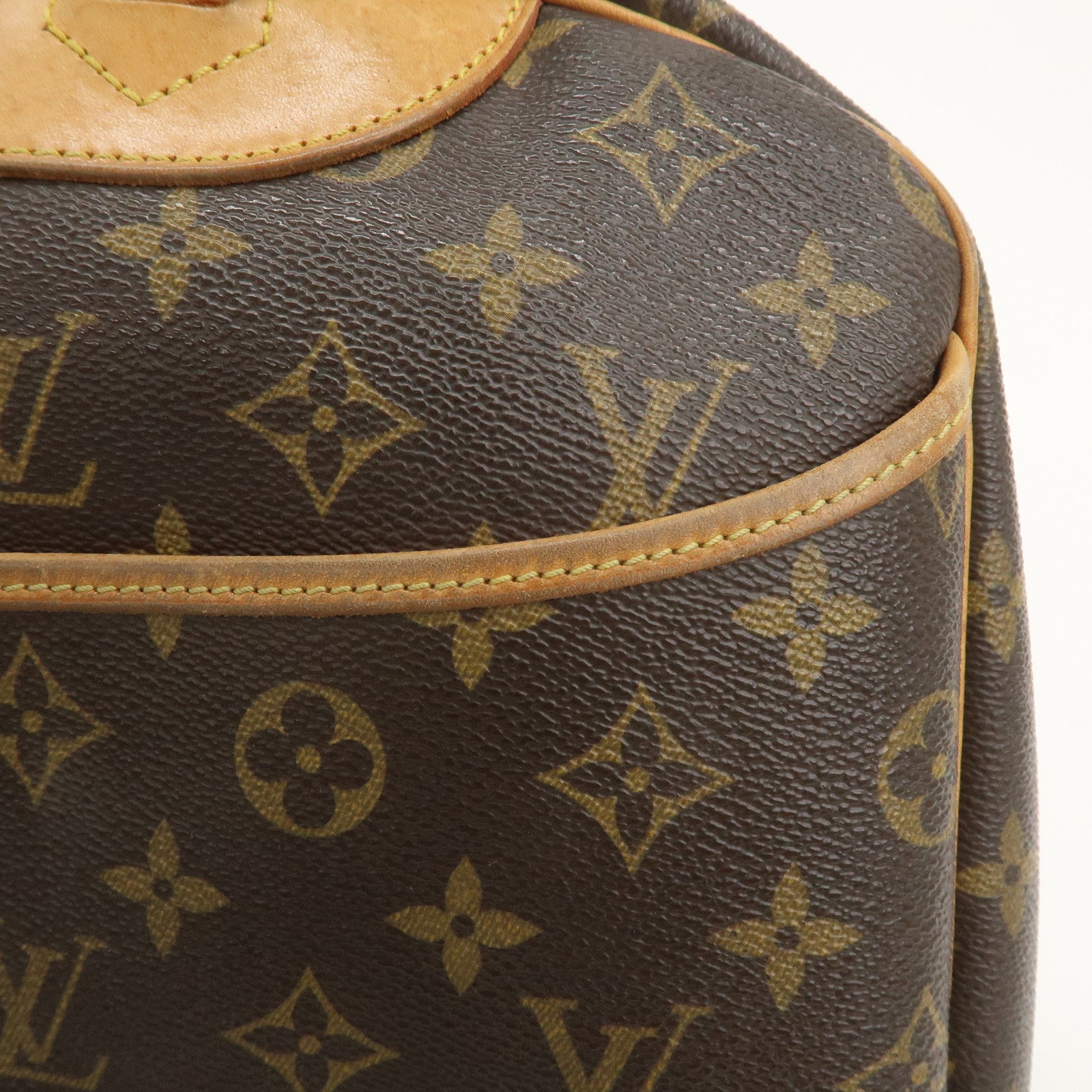 Louis Vuitton Monogram Deauville Hand Bag Brown M47270