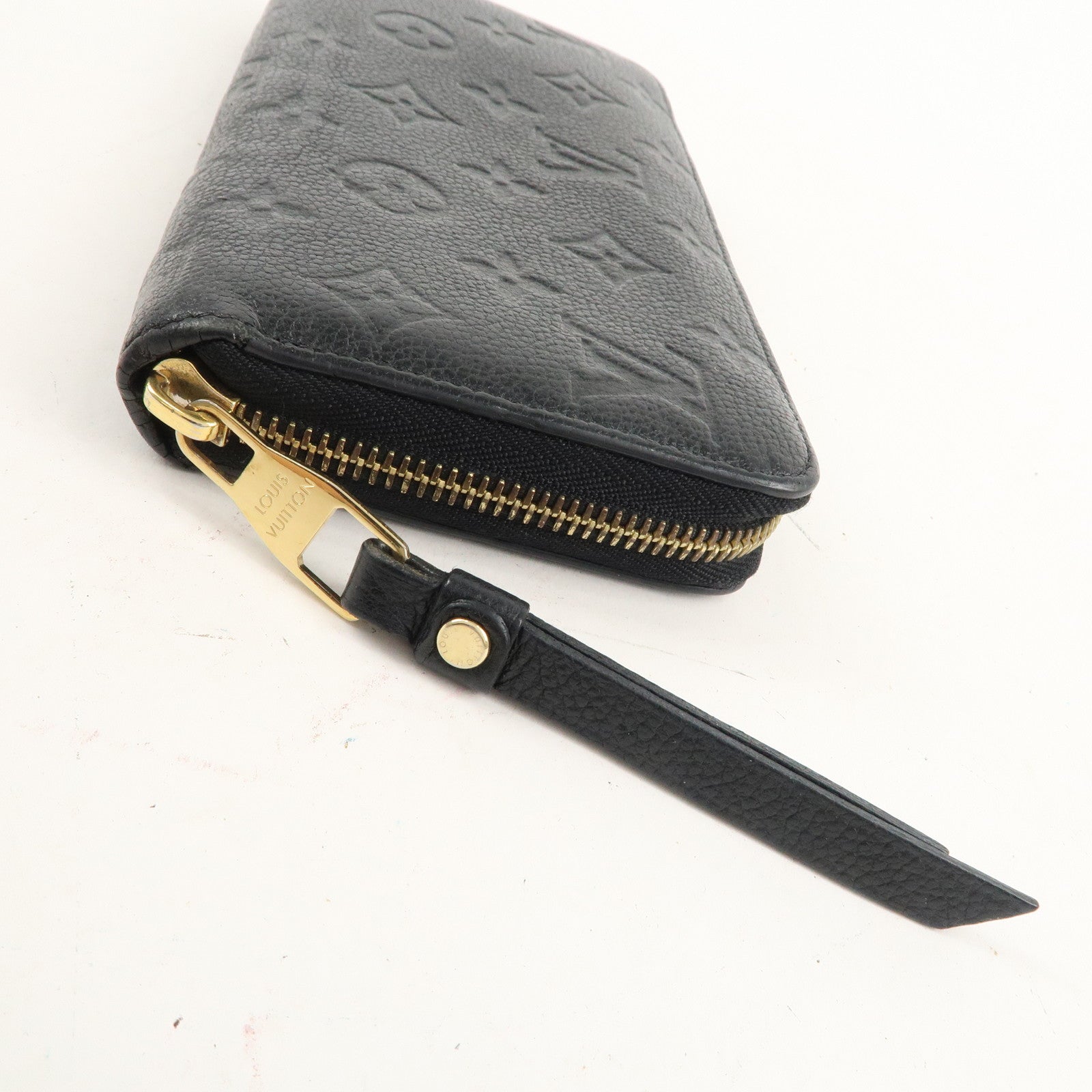 Louis Vuitton Monogram Empreinte Zippy Wallet Noir M61864