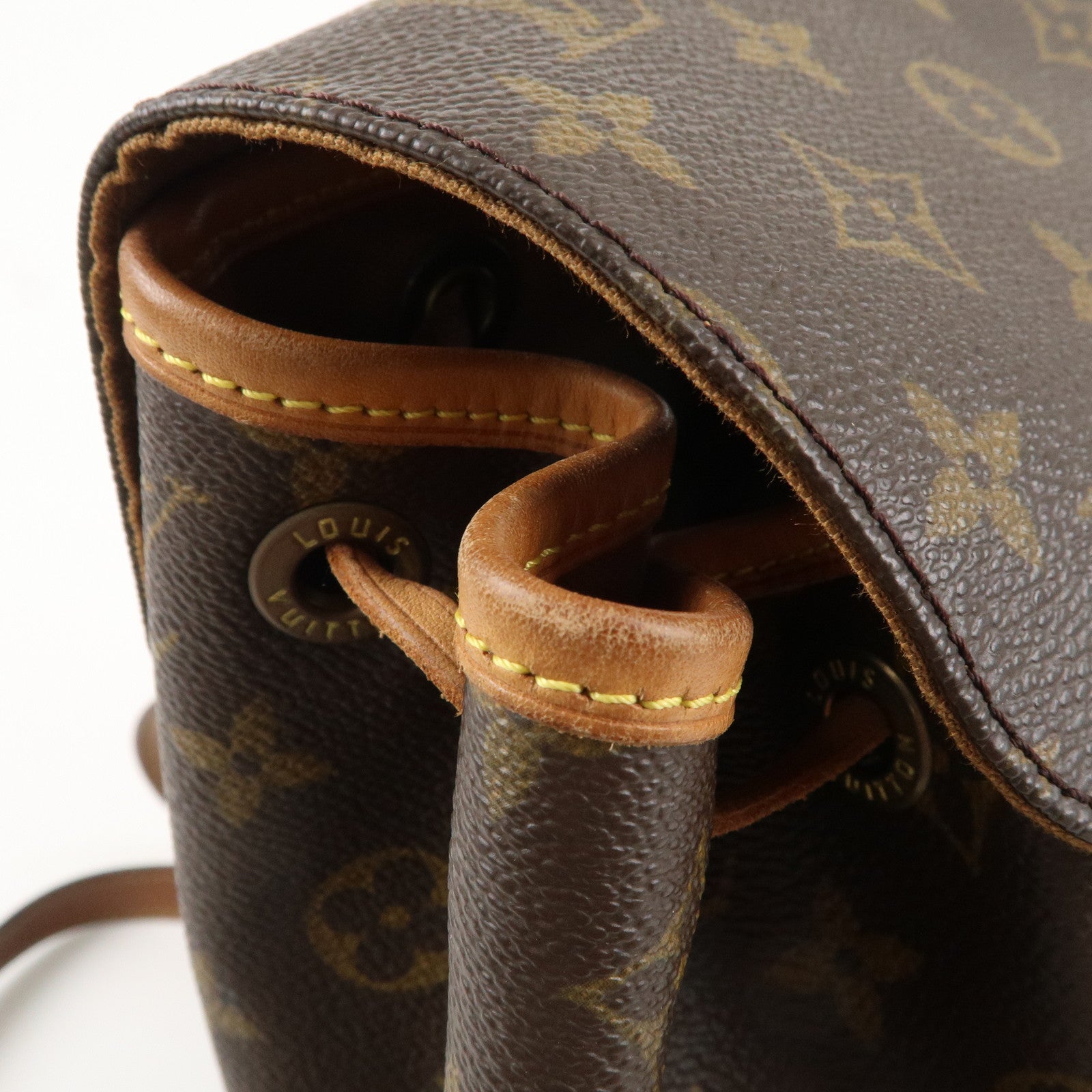 Louis Vuitton Monogram Montsouris MM Back Pack Bag Brown M51136