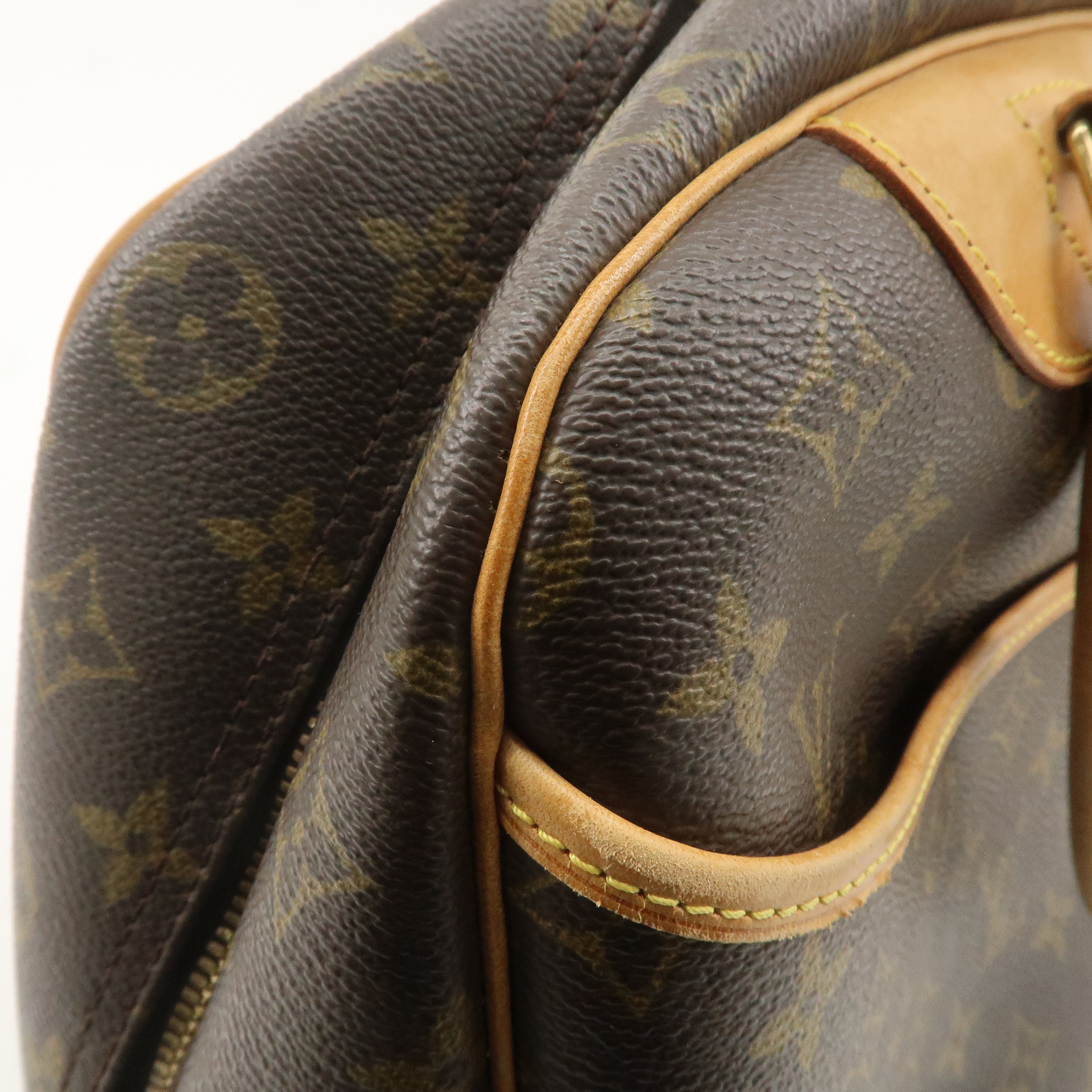 Louis Vuitton Monogram Deauville Hand Bag Brown M47270