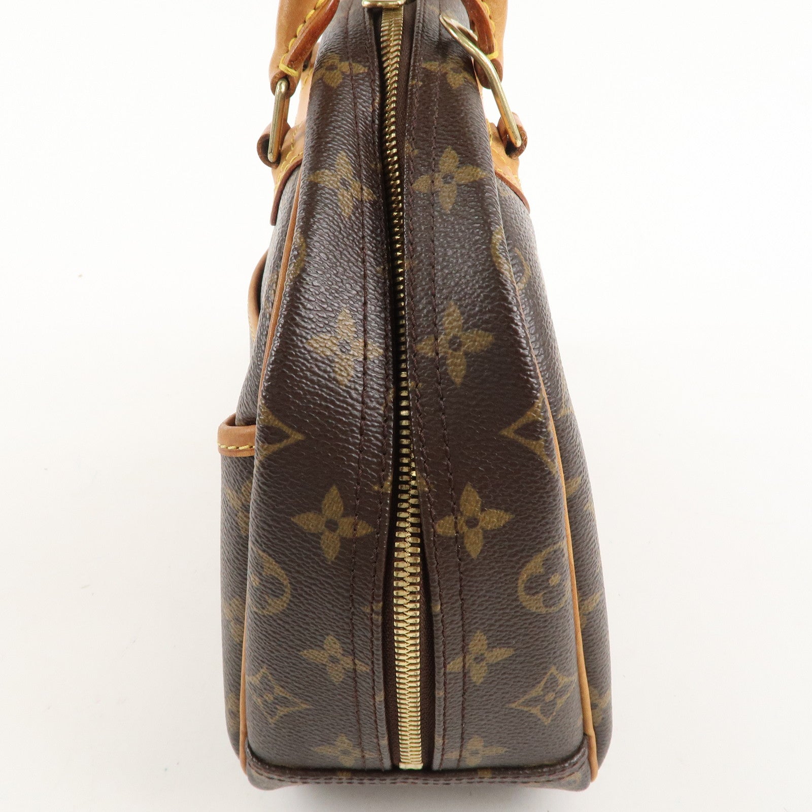 Louis Vuitton Monogram Trouville Hand Bag Brown M42228