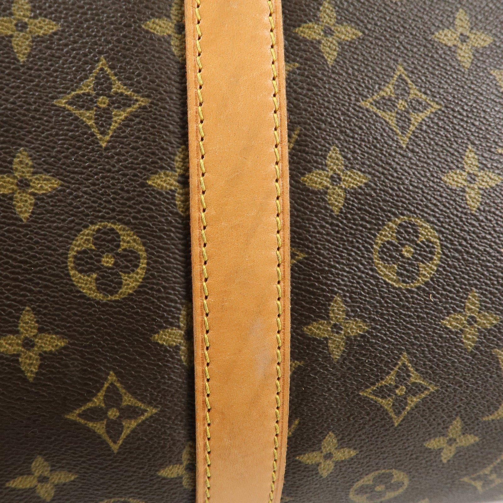 Louis Vuitton Monogram Sac Souple 55 Boston Bag Brown M41622