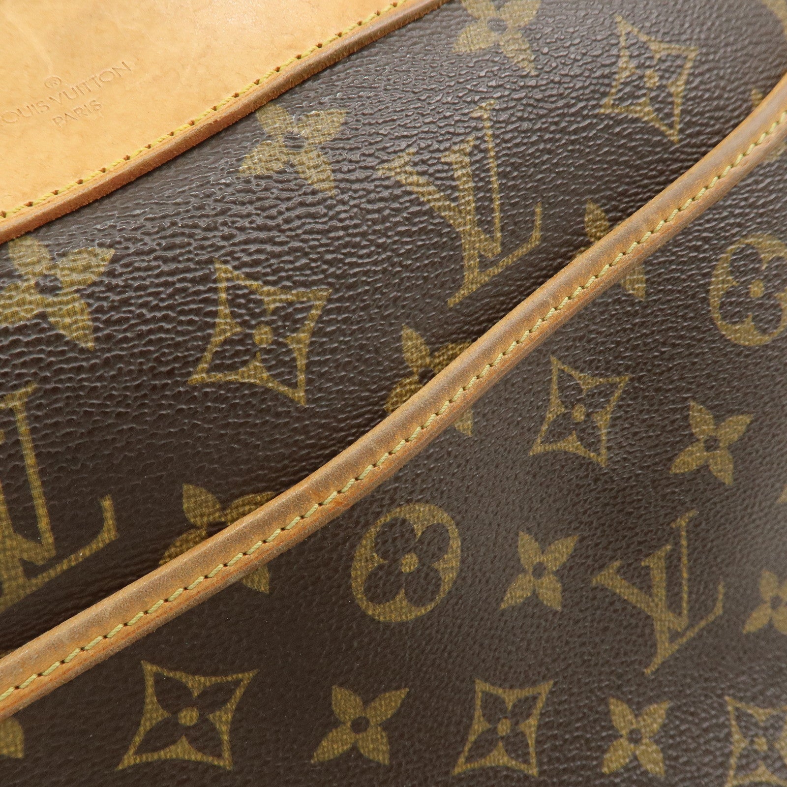 Louis Vuitton Monogram Deauville Hand Bag Brown M47270