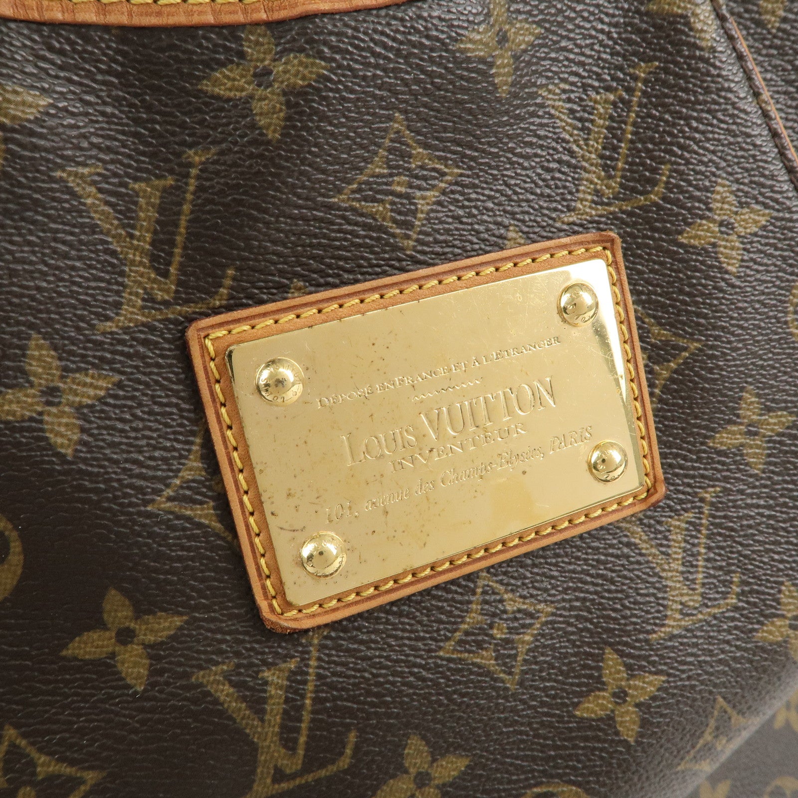 Louis Vuitton Monogram Galliera PM Shoulder Bag Brown M56382