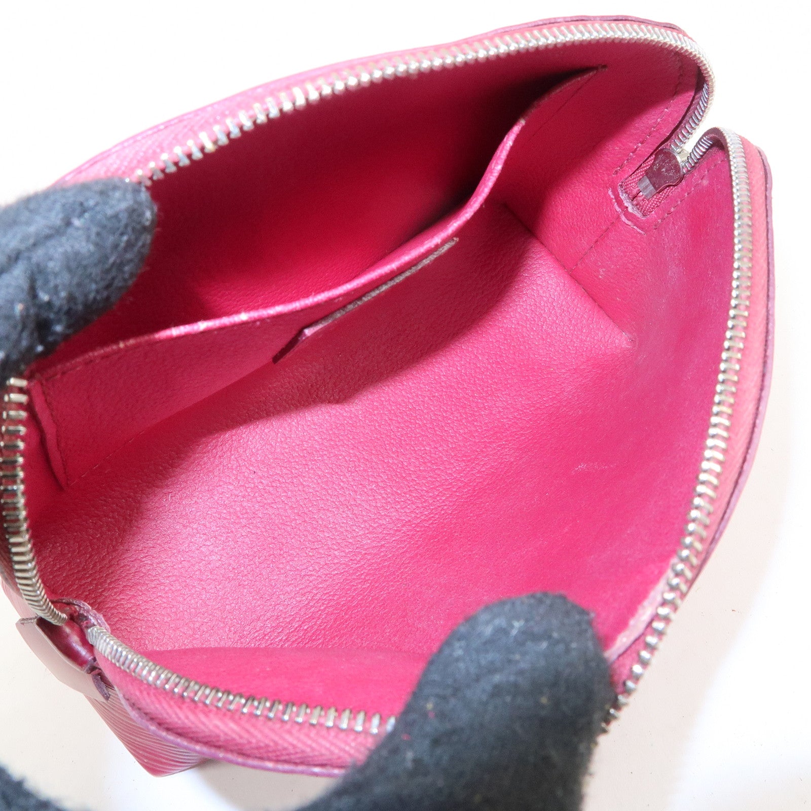 Louis Vuitton Epi Pochette Cosmetic Pouch Fuchsia M60410