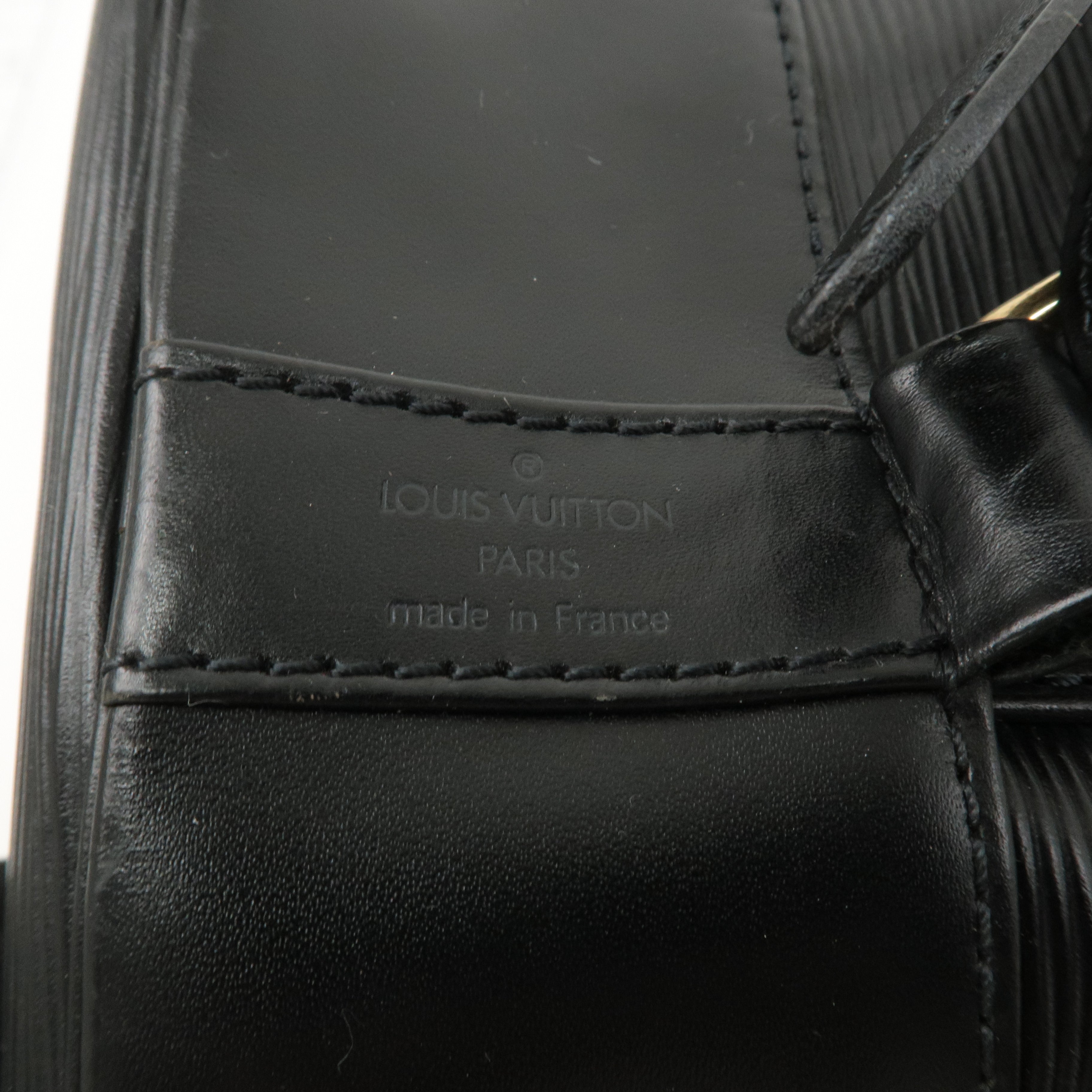 Louis Vuitton Epi Randonnee PM Laundry Bag Noir M52352