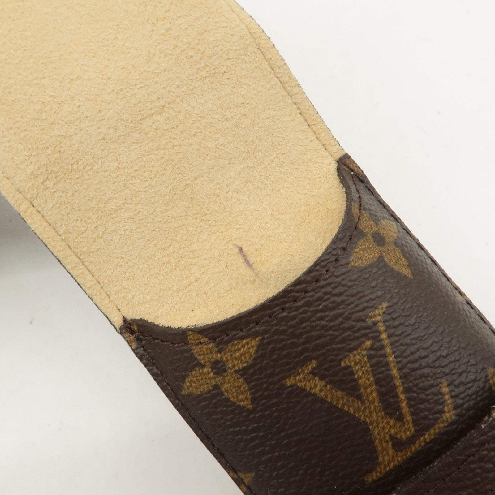 Louis Vuitton Monogram etui stylo Pen Case Brown M62990