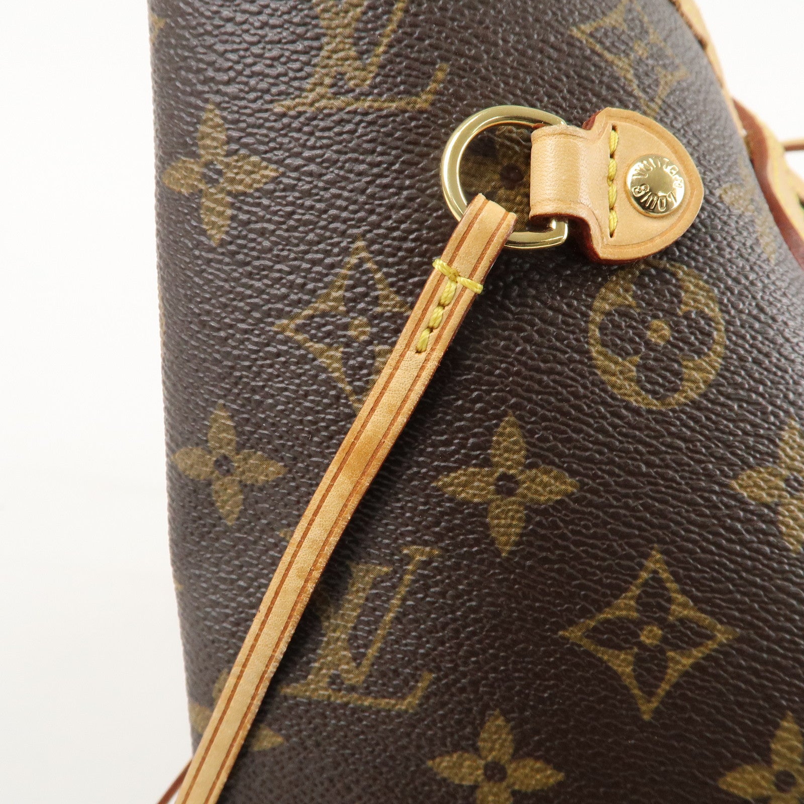 Louis Vuitton Monogram Neverfull MM Tote Bag Brown M40156