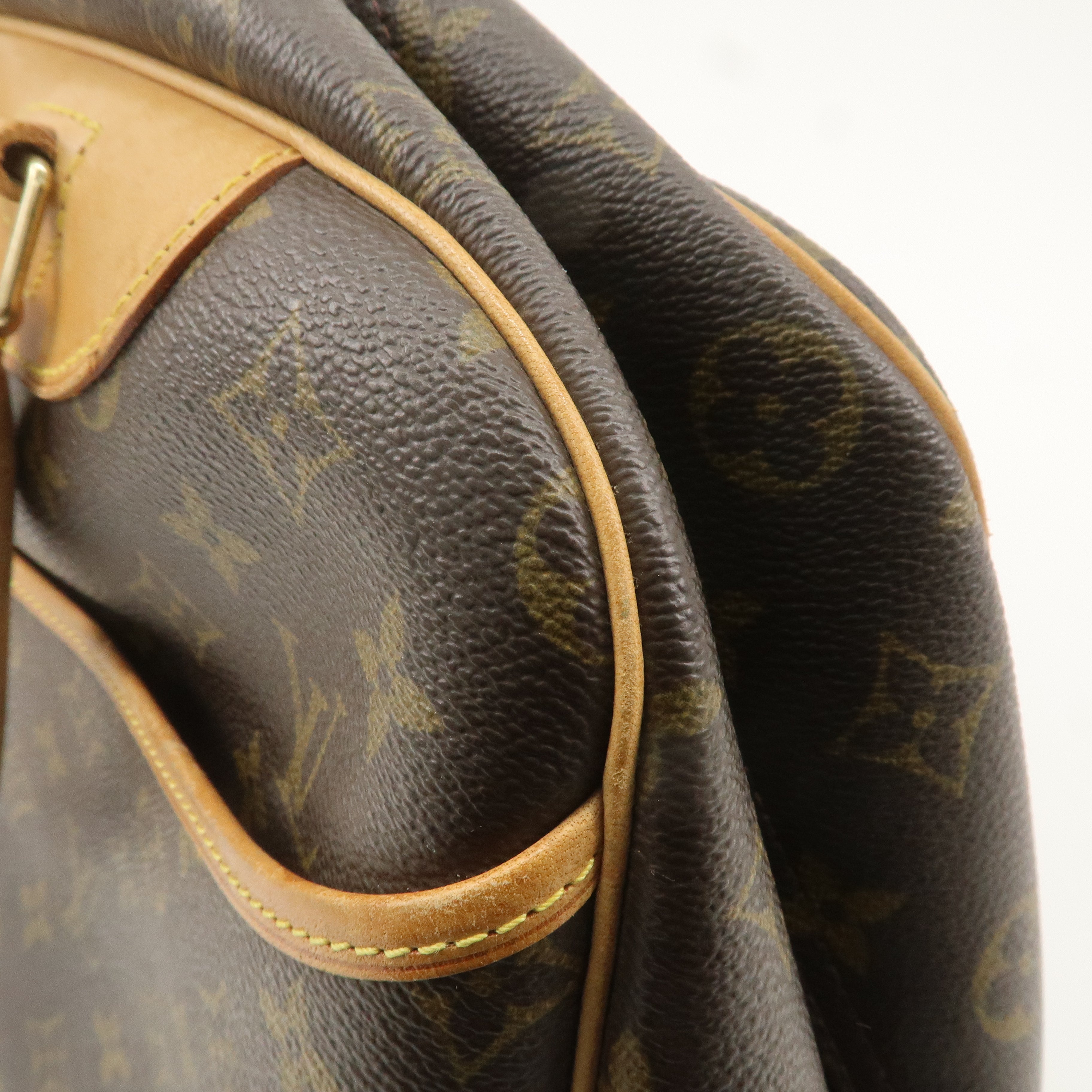 Louis Vuitton Monogram Deauville Hand Bag Brown M47270