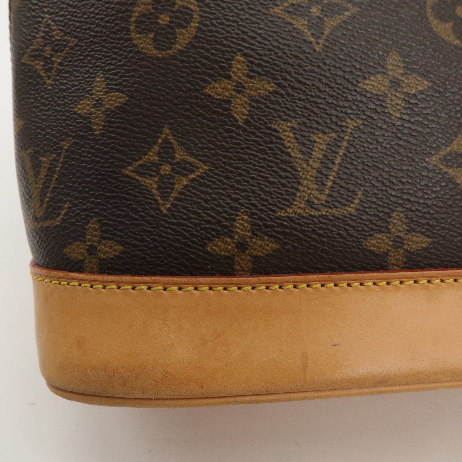 Louis Vuitton Monogram Alma Hand Bag Brown M51130