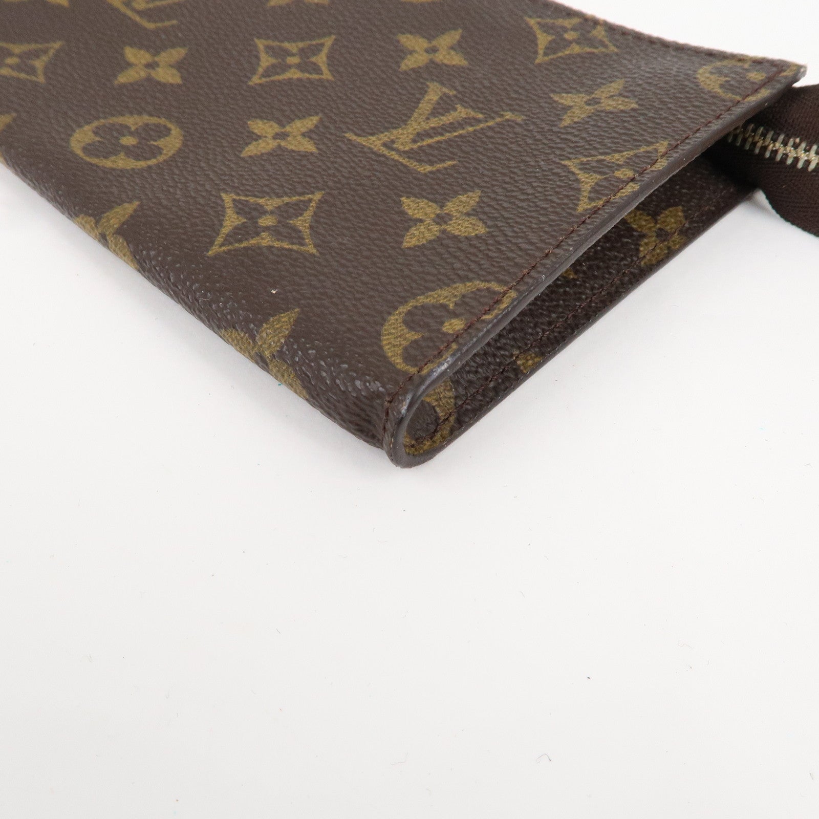 Louis Vuitton Monogram Set of 2 Pouch for Bucket PM Bag Brown