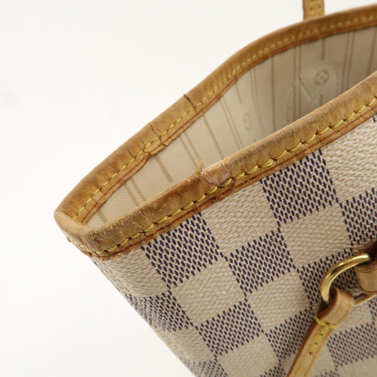 Louis Vuitton Damier Azur Neverfull MM Tote Bag N51107