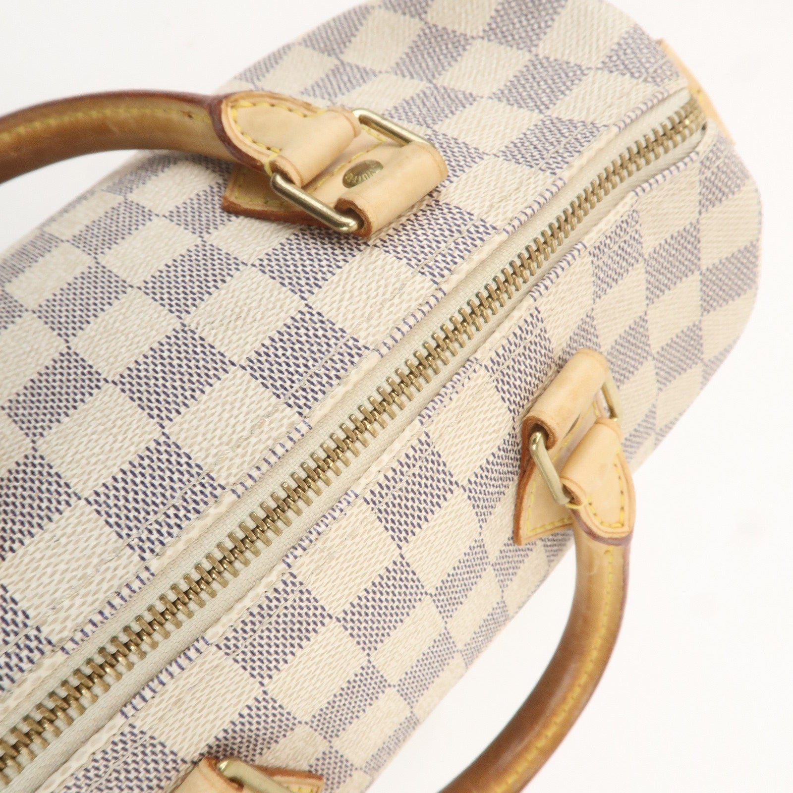 Louis Vuitton Damier Azur Speedy 25 Boston Hand Bag N41534