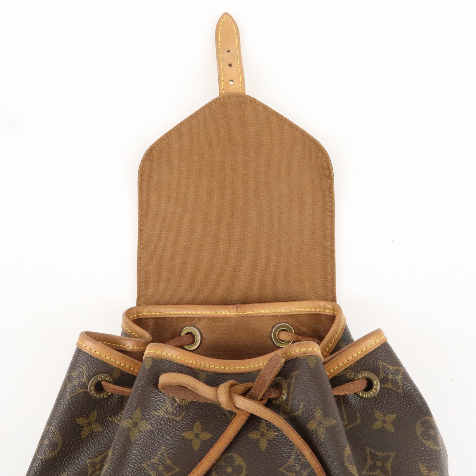 Louis Vuitton Monogram Montsouris MM Back Pack Bag Brown M51136