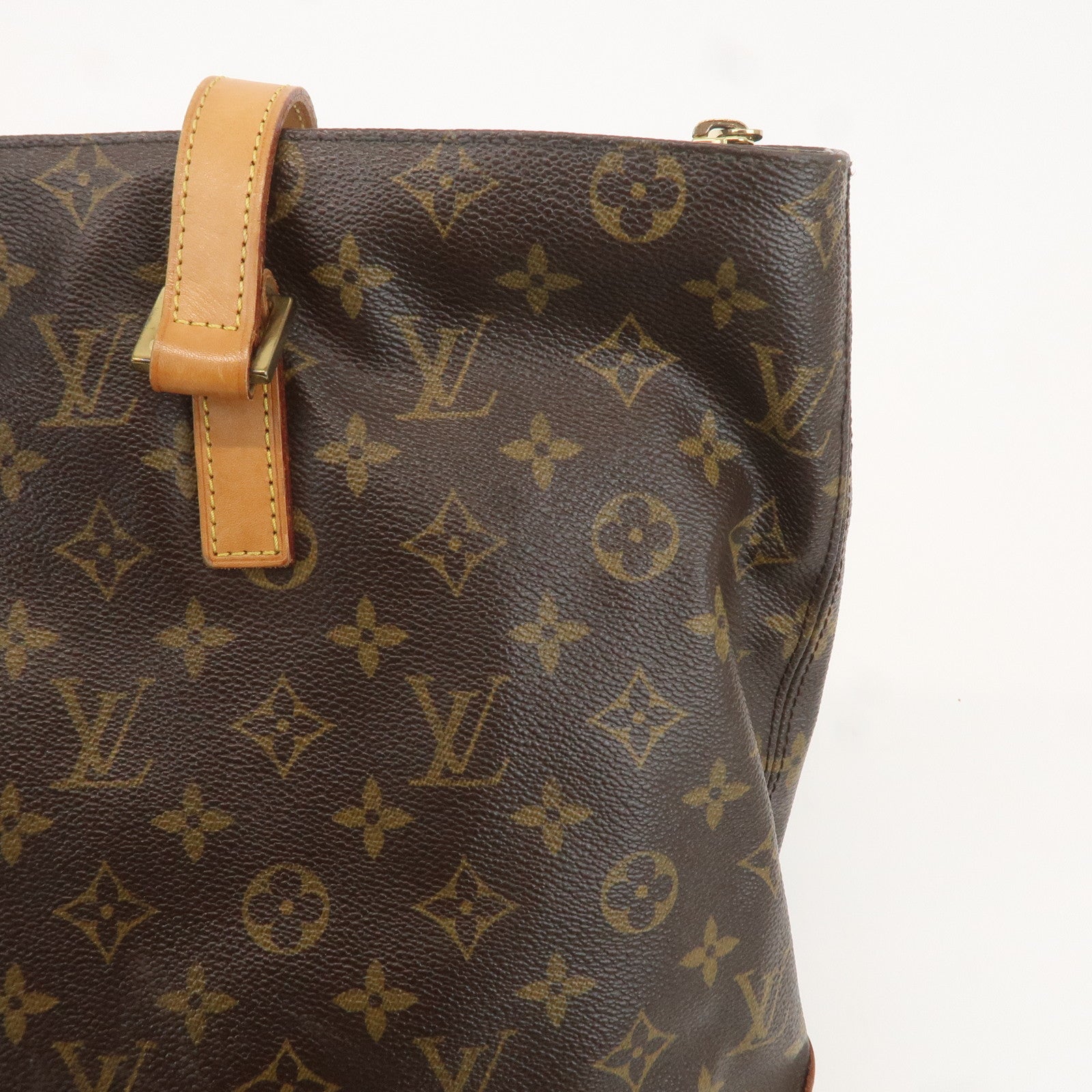 Louis Vuitton Monogram Cabas Mezzo Tote Bag Brown M51151