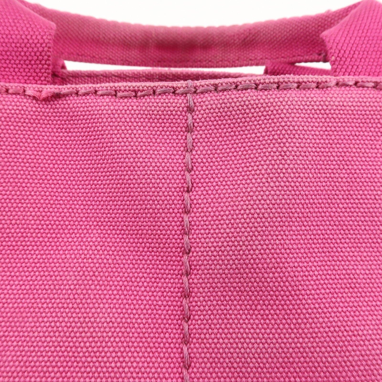 PRADA Canapa Mini Canvas Tote Bag Hand Bag Pink BN2439