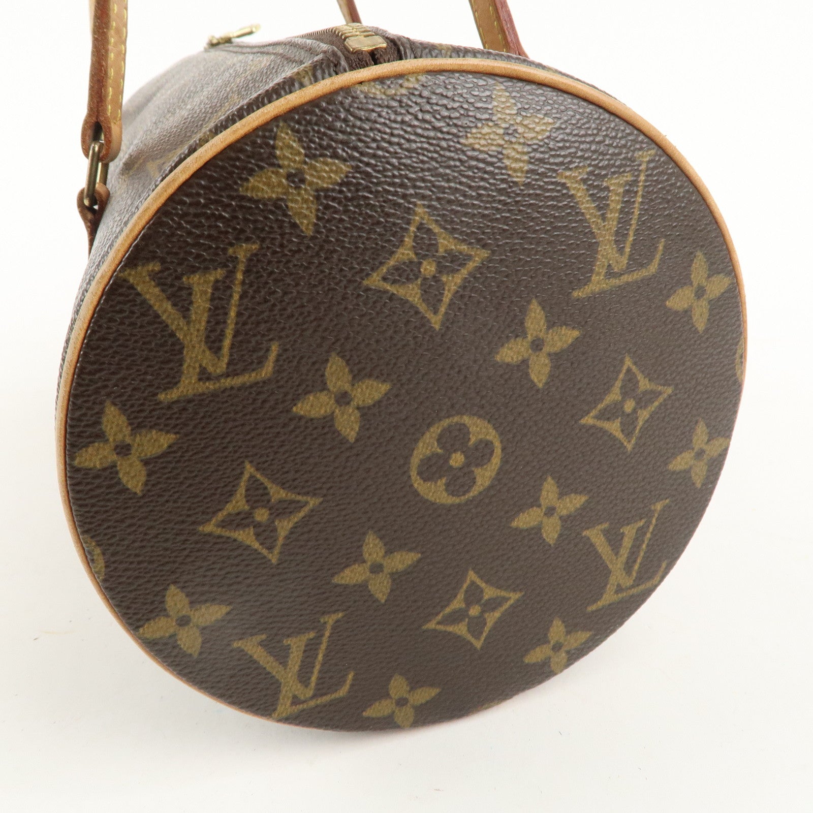 Louis Vuitton Monogram Papillon 30 Hand Bag Brown M51385