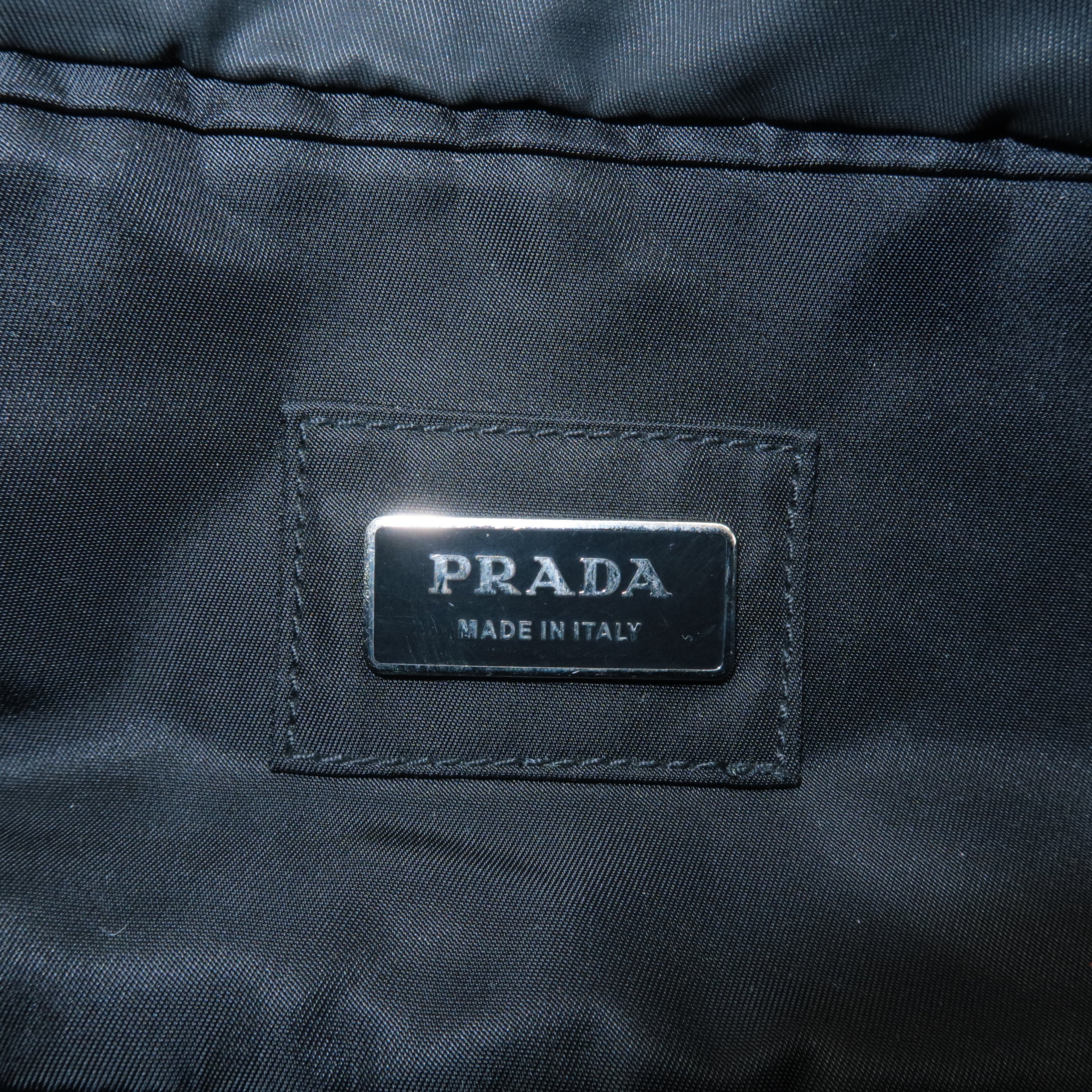 PRADA Logo Nylon Waist Bag Waist Pouch Black 2VL034