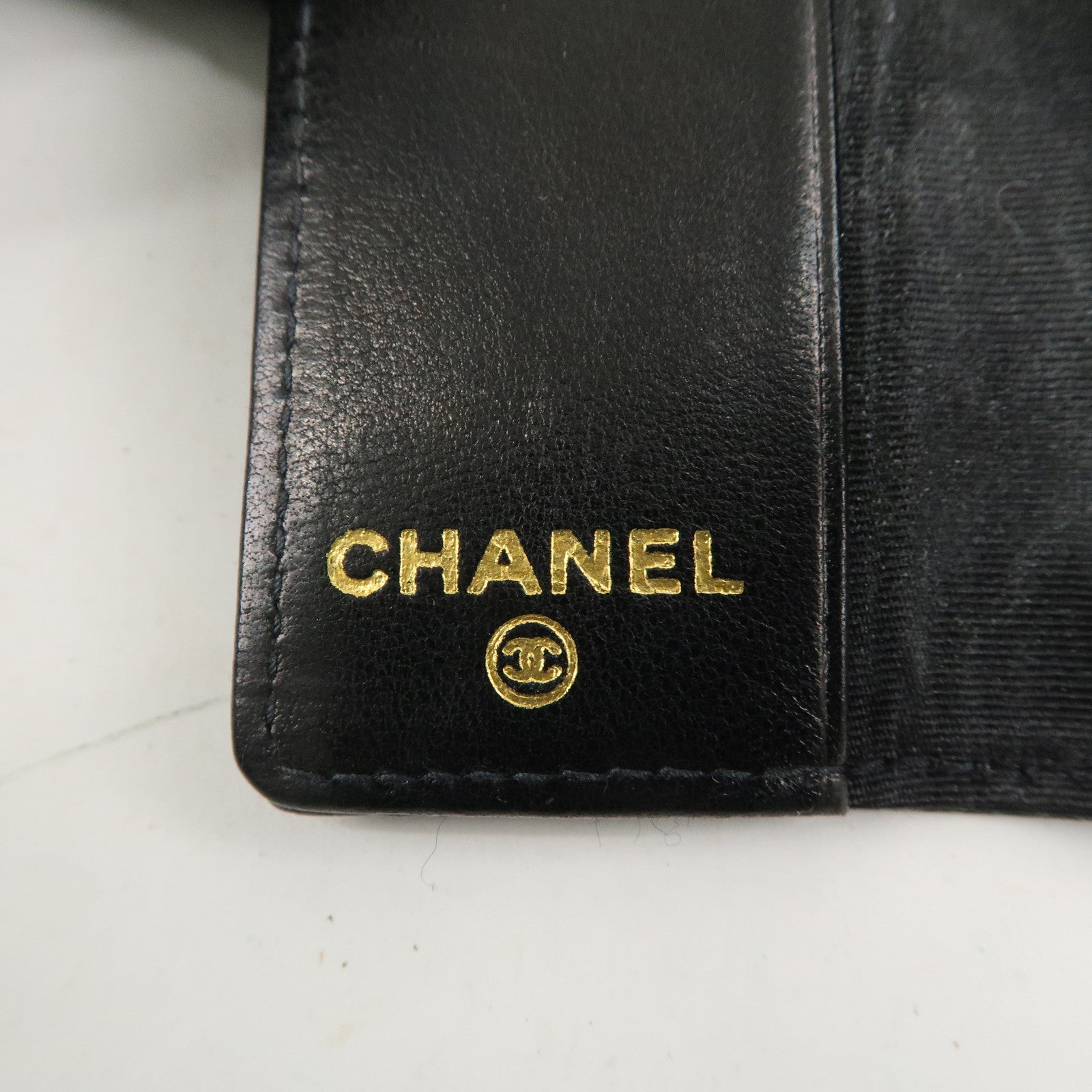 CHANEL Caviar Skin Coco Mark 6 Rings Key Case Key Holder Black