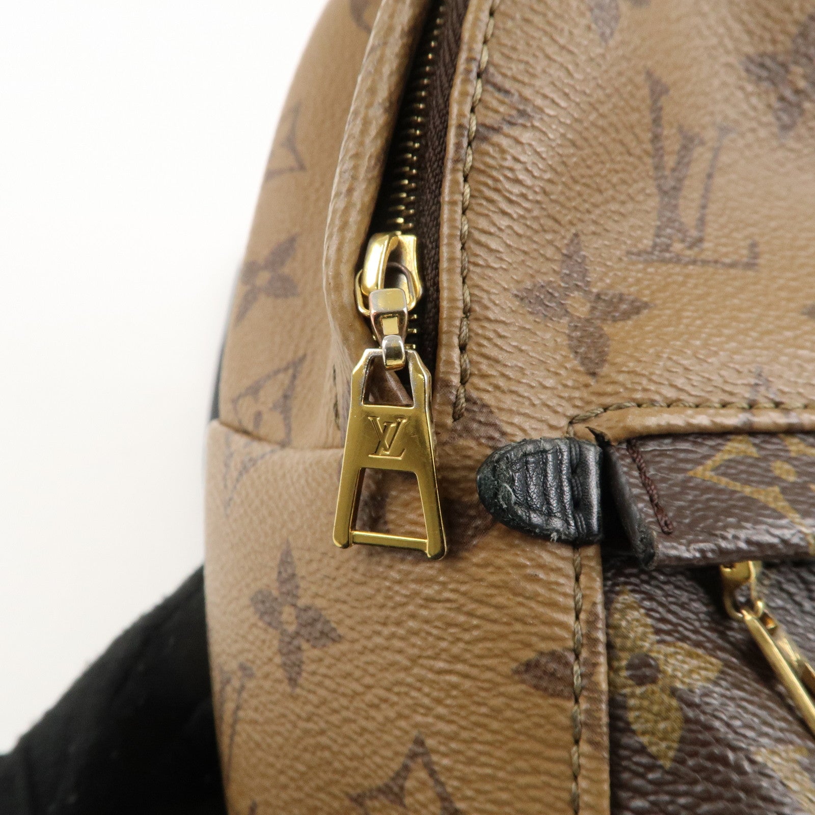 Louis Vuitton Monogram Reverse Palm Springs MINI Back Pack M44872