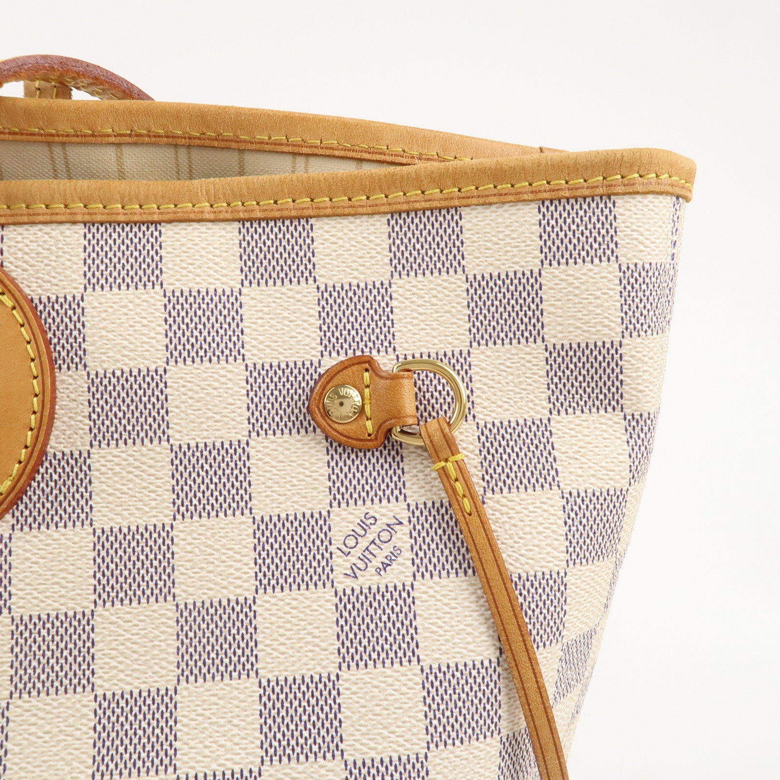 Louis Vuitton Damier Azur Neverfull MM Tote Bag N51107