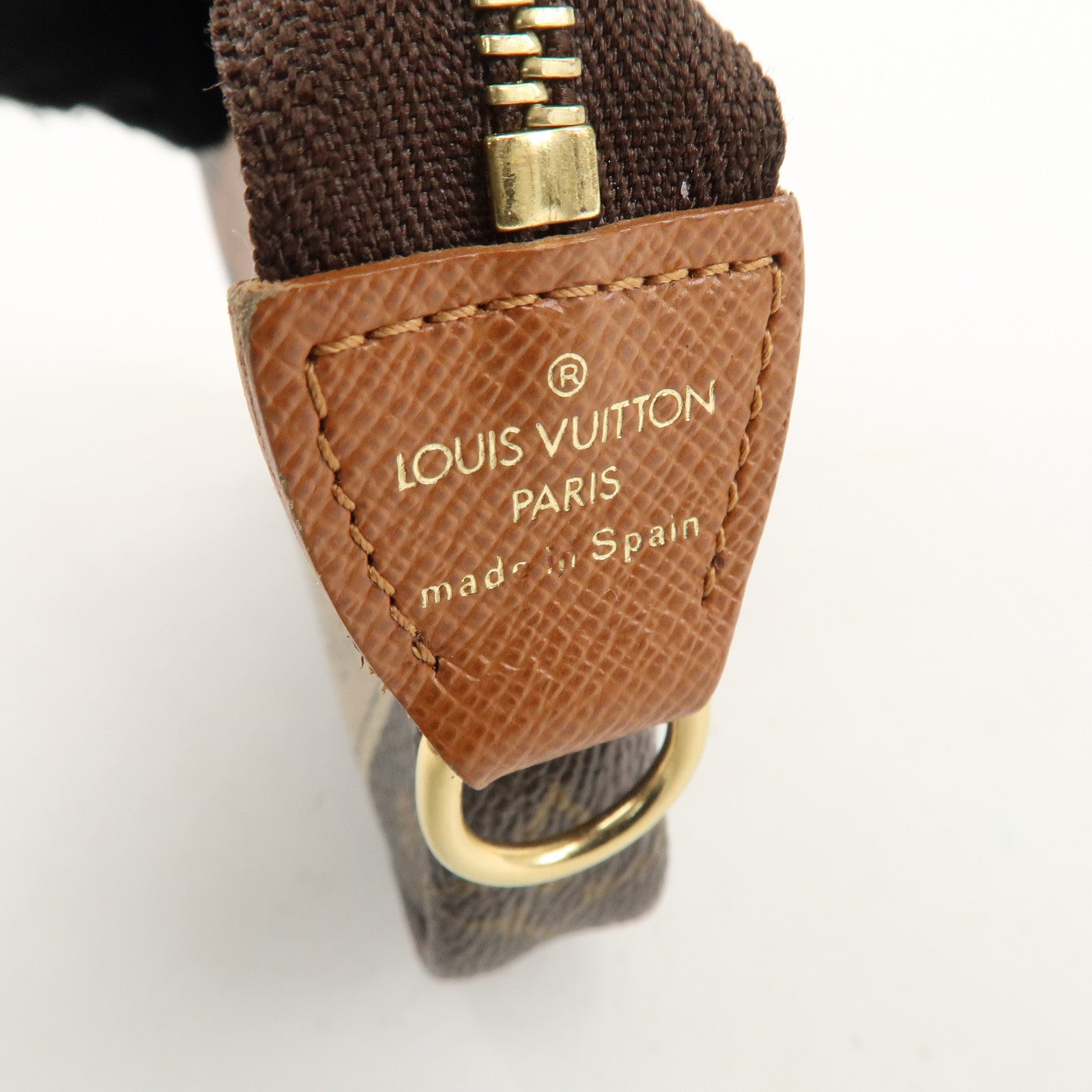 Louis Vuitton Monogram Label Collection Trousse Cles Brown M63800