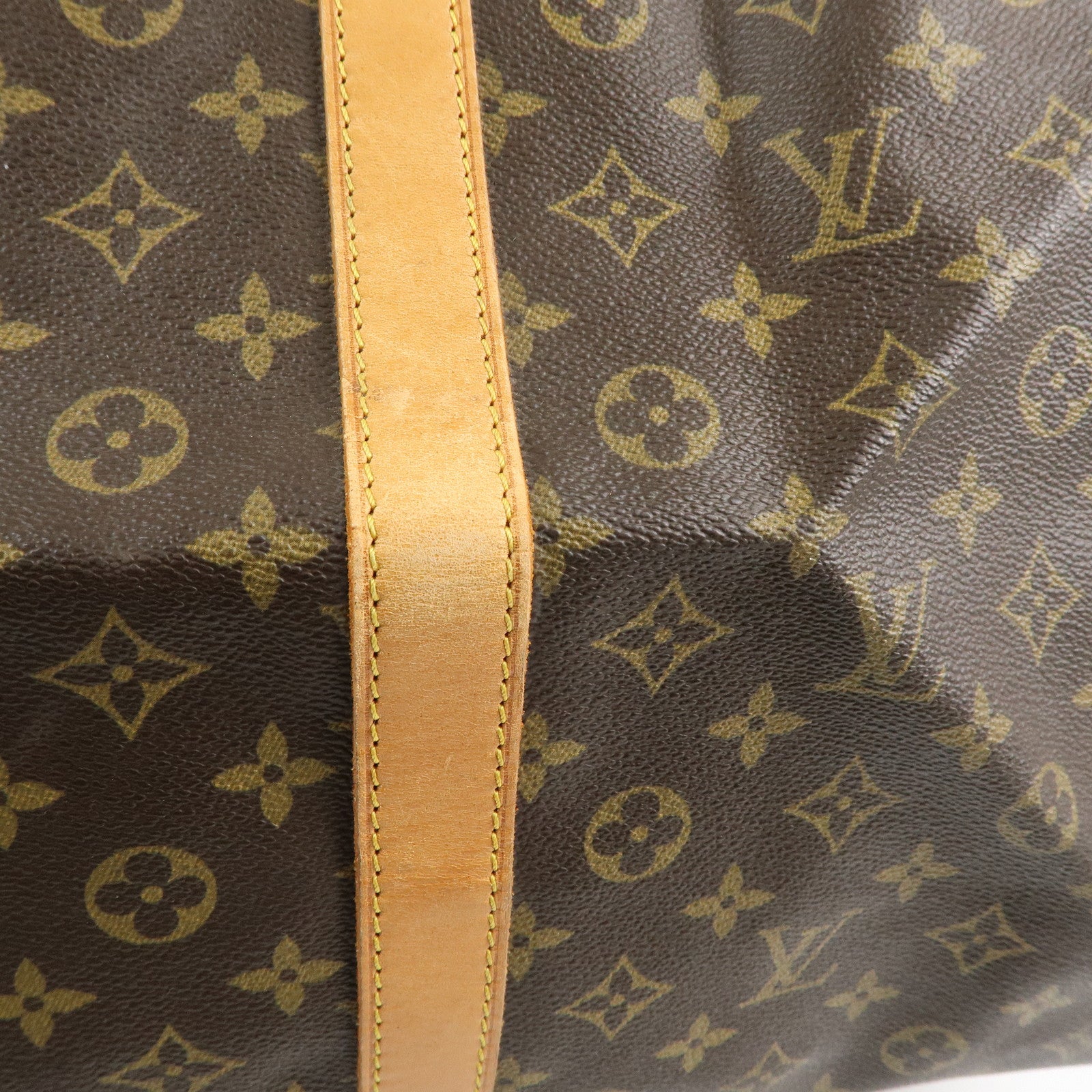 Louis Vuitton Monogram Sac Souple 55 Boston Bag Brown M41622