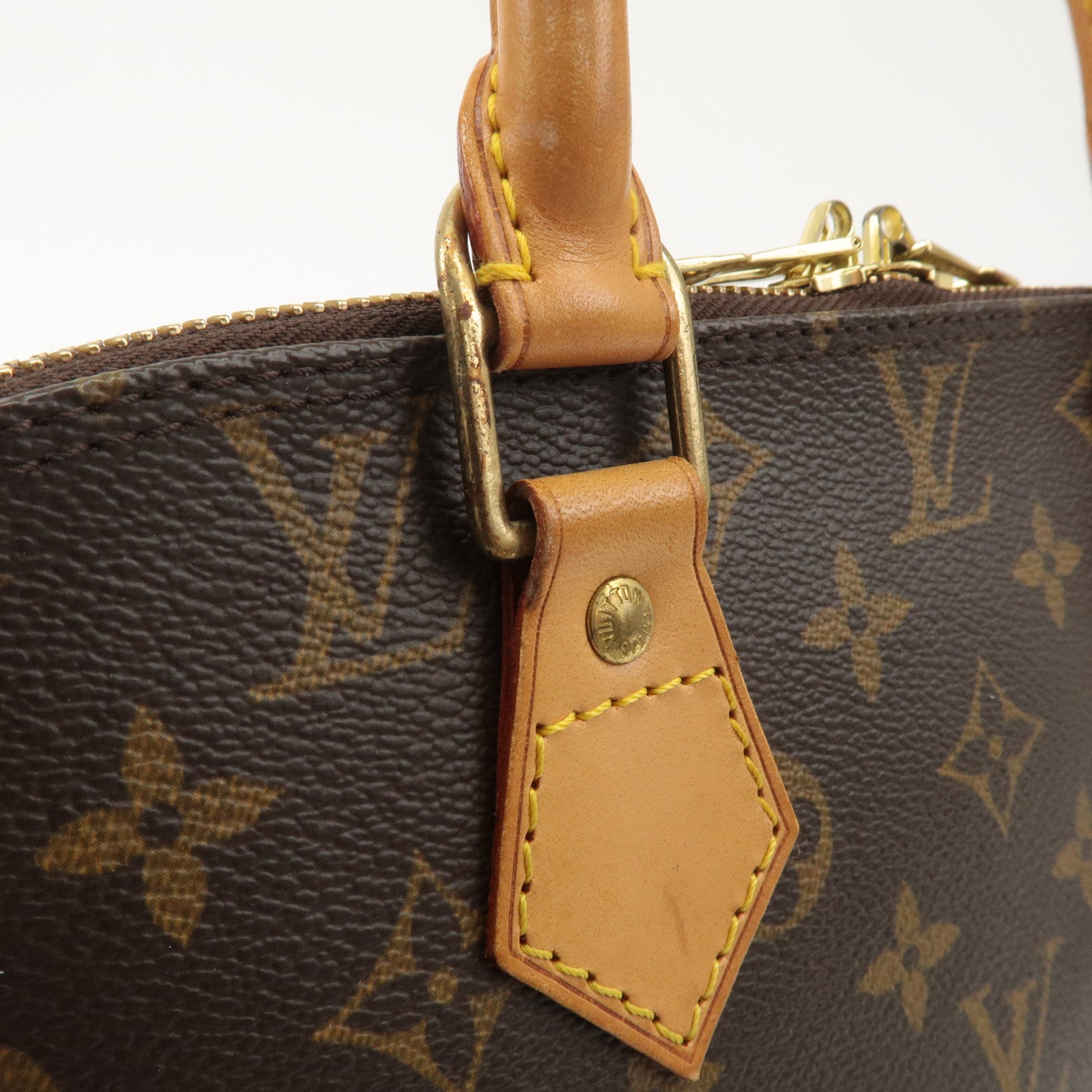 Louis Vuitton Monogram Alma Hand Bag Brown M51130