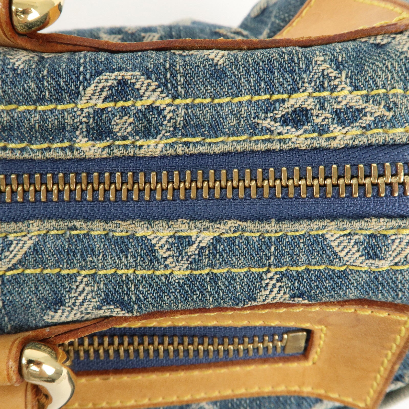 Louis Vuitton Monogram Denim Neo Speedy Boston Bag Blue M95019