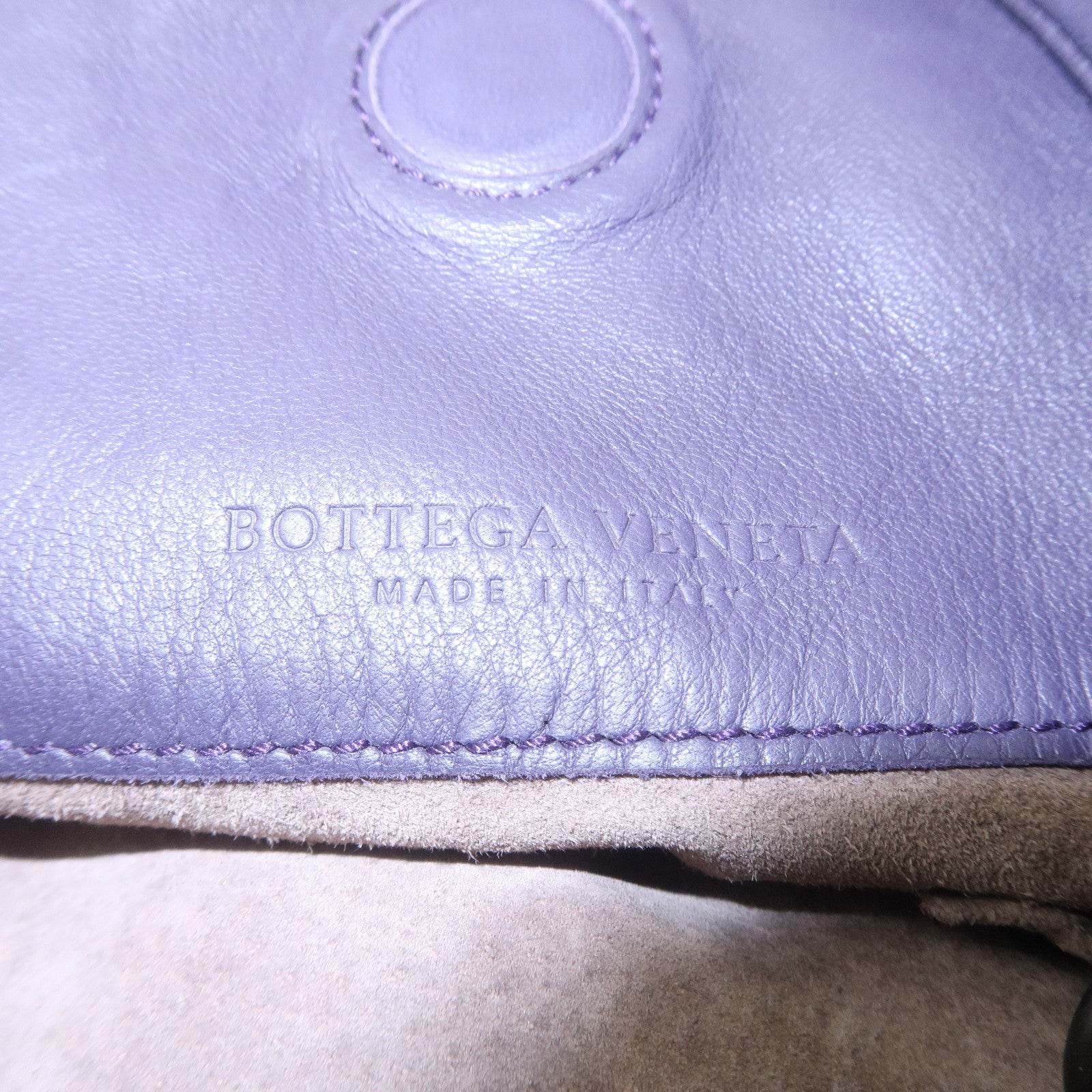 BOTTEGA VENETA Intrecciato Leather Shoulder Bag Purple 125787