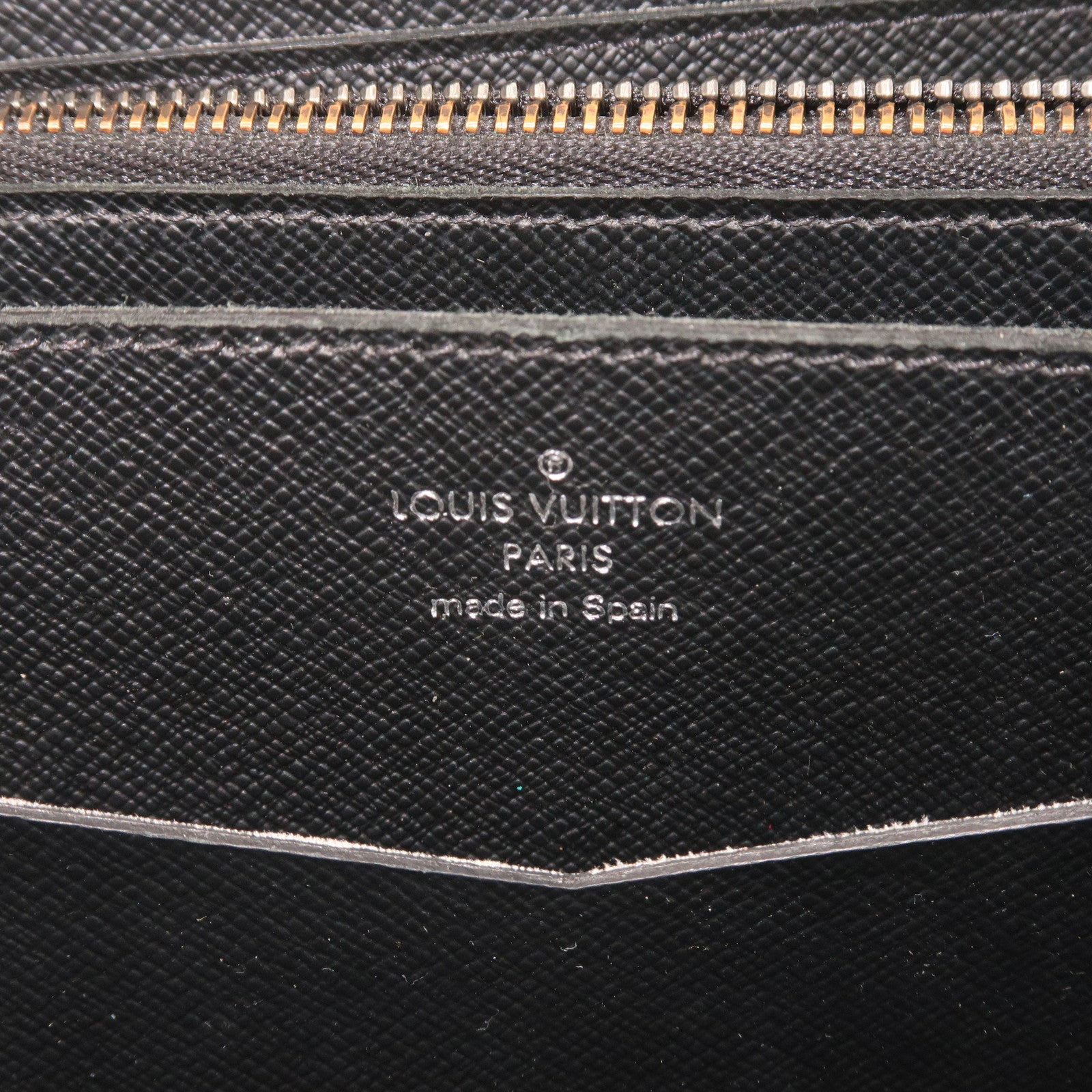 Louis Vuitton Monogram Eclipse Zippy XL Wallet Black M61698