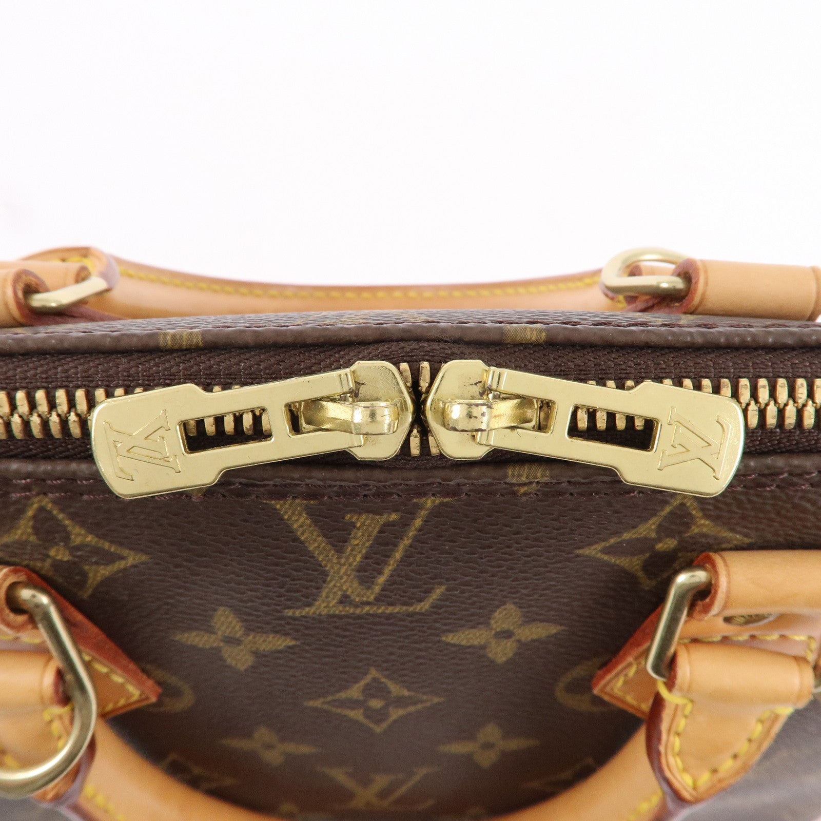 Louis Vuitton Monogram Alma Hand Bag Brown M51130