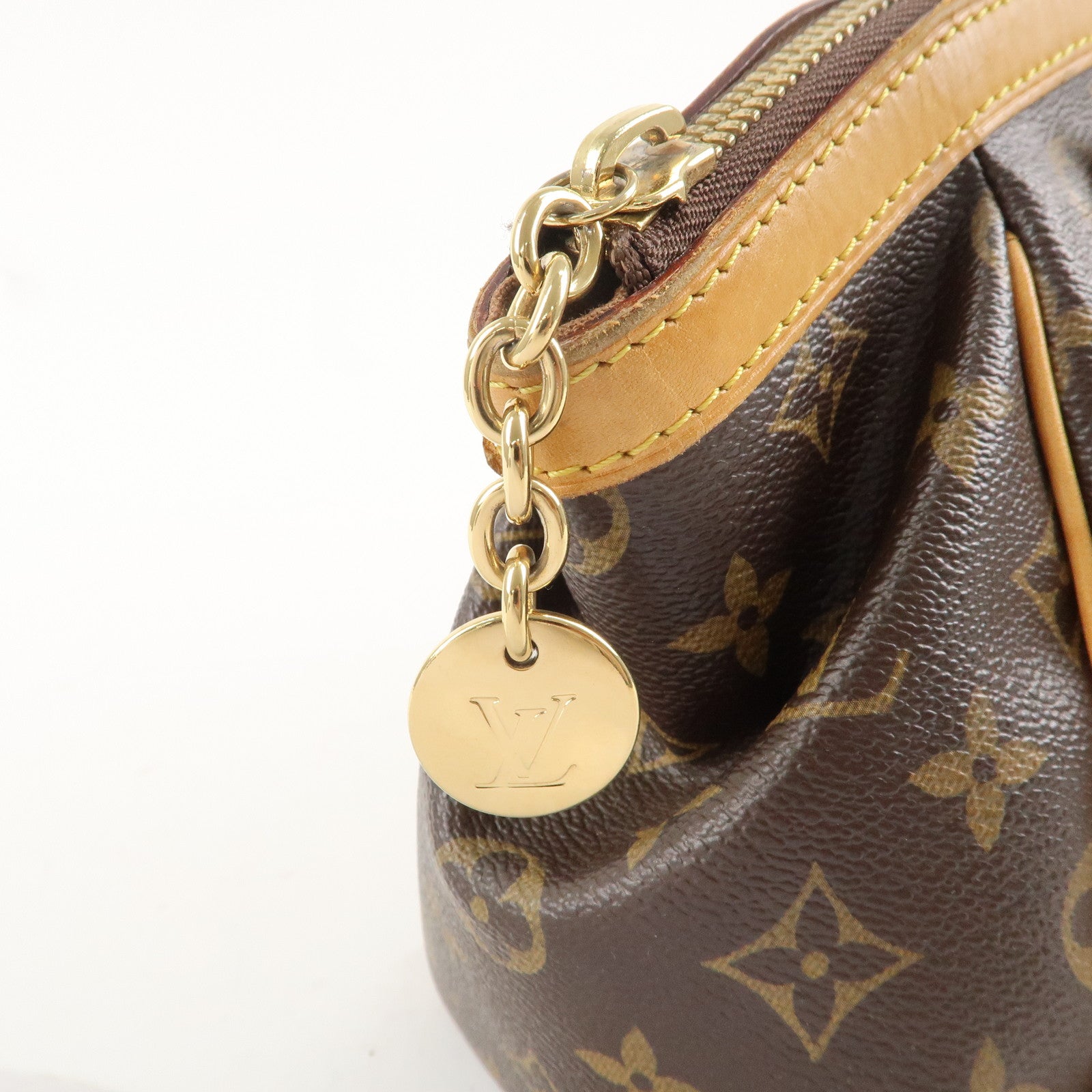 Louis Vuitton Monogram Tivoli PM Hand Bag Brown M40143