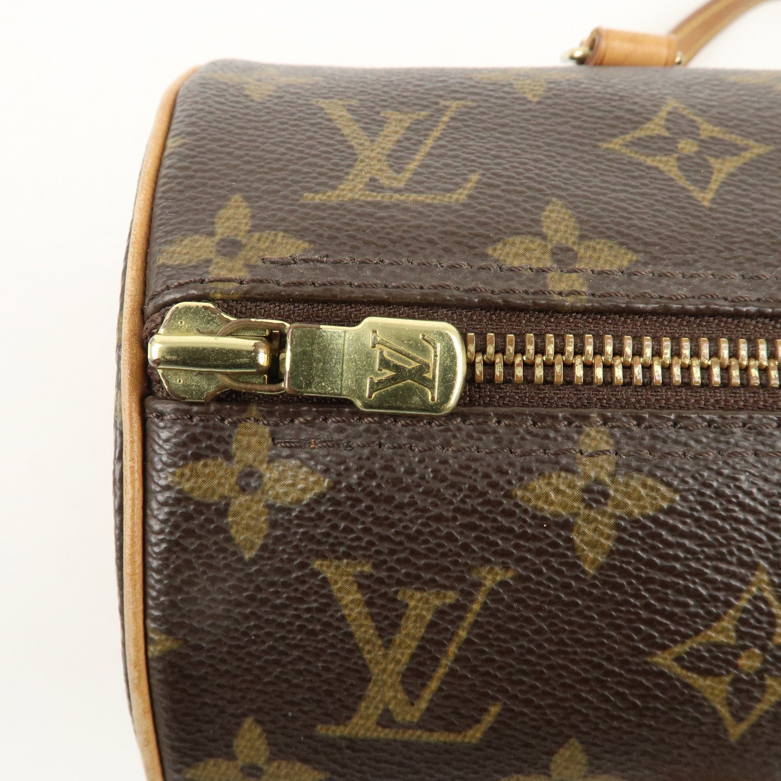 Louis Vuitton Monogram Papillon 30 Hand Bag Brown M51385