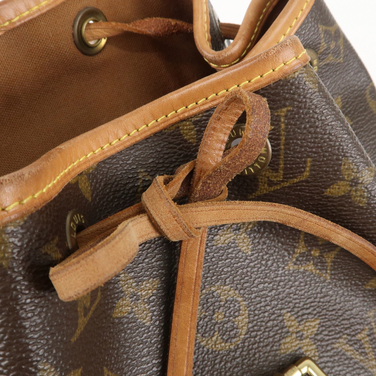 Louis Vuitton Monogram Montsouris MM Back Pack Bag Brown M51136