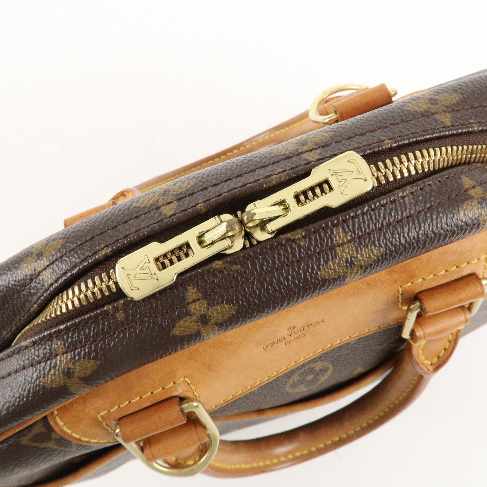 Louis Vuitton Monogram Trouville Hand Bag Brown M42228