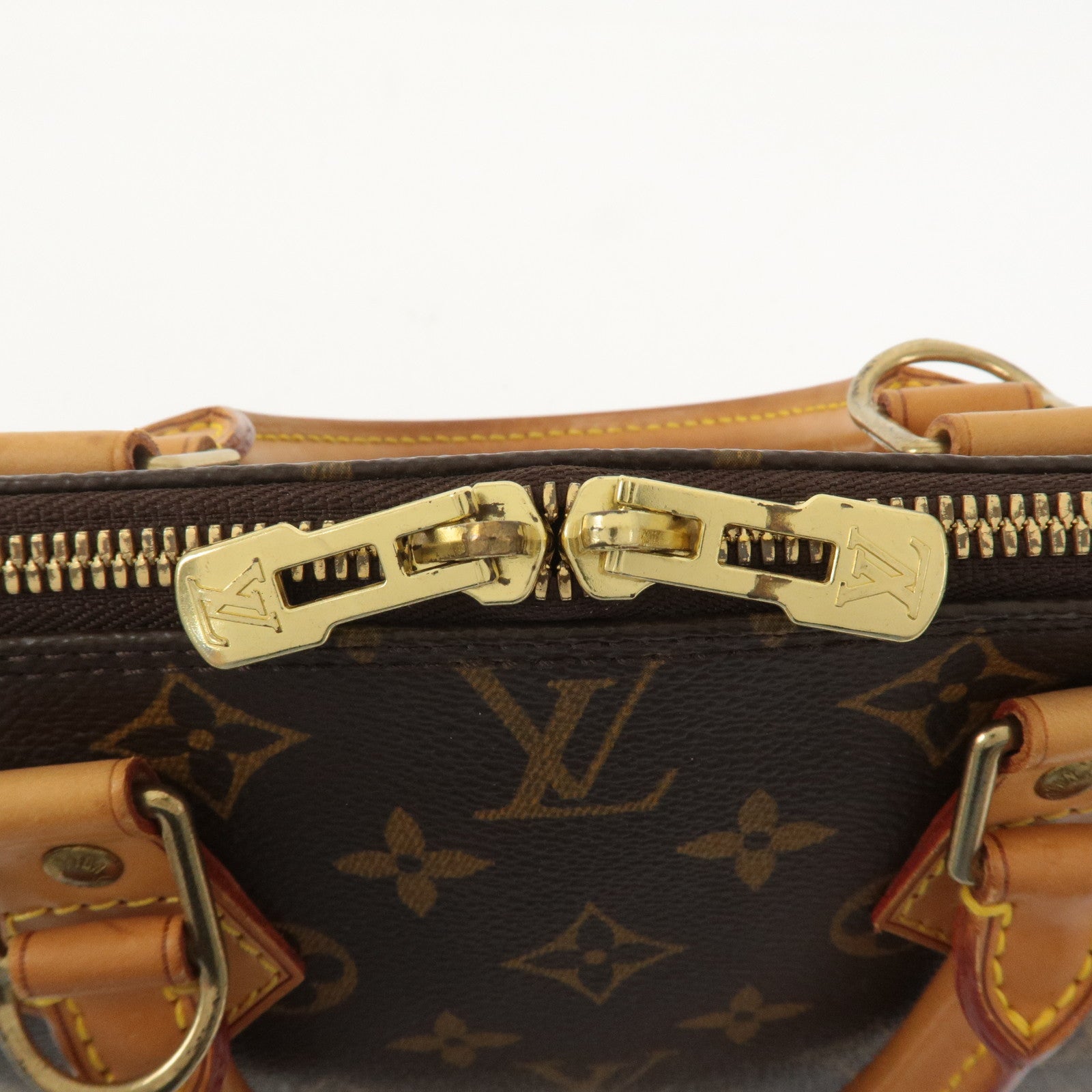 Louis Vuitton Monogram Alma Hand Bag Brown M51130