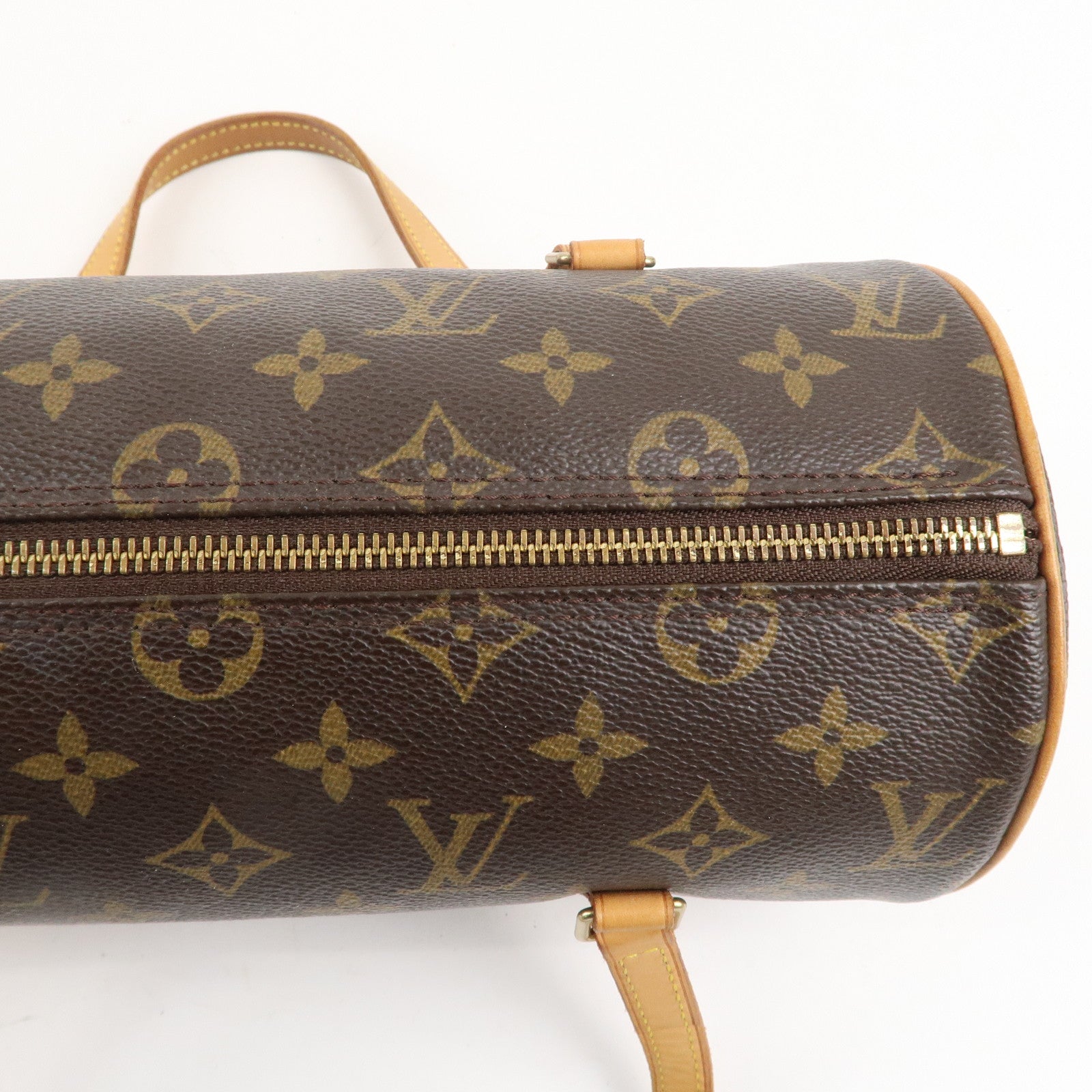 Louis Vuitton Monogram Papillon 26 Hand Bag Brown M51386